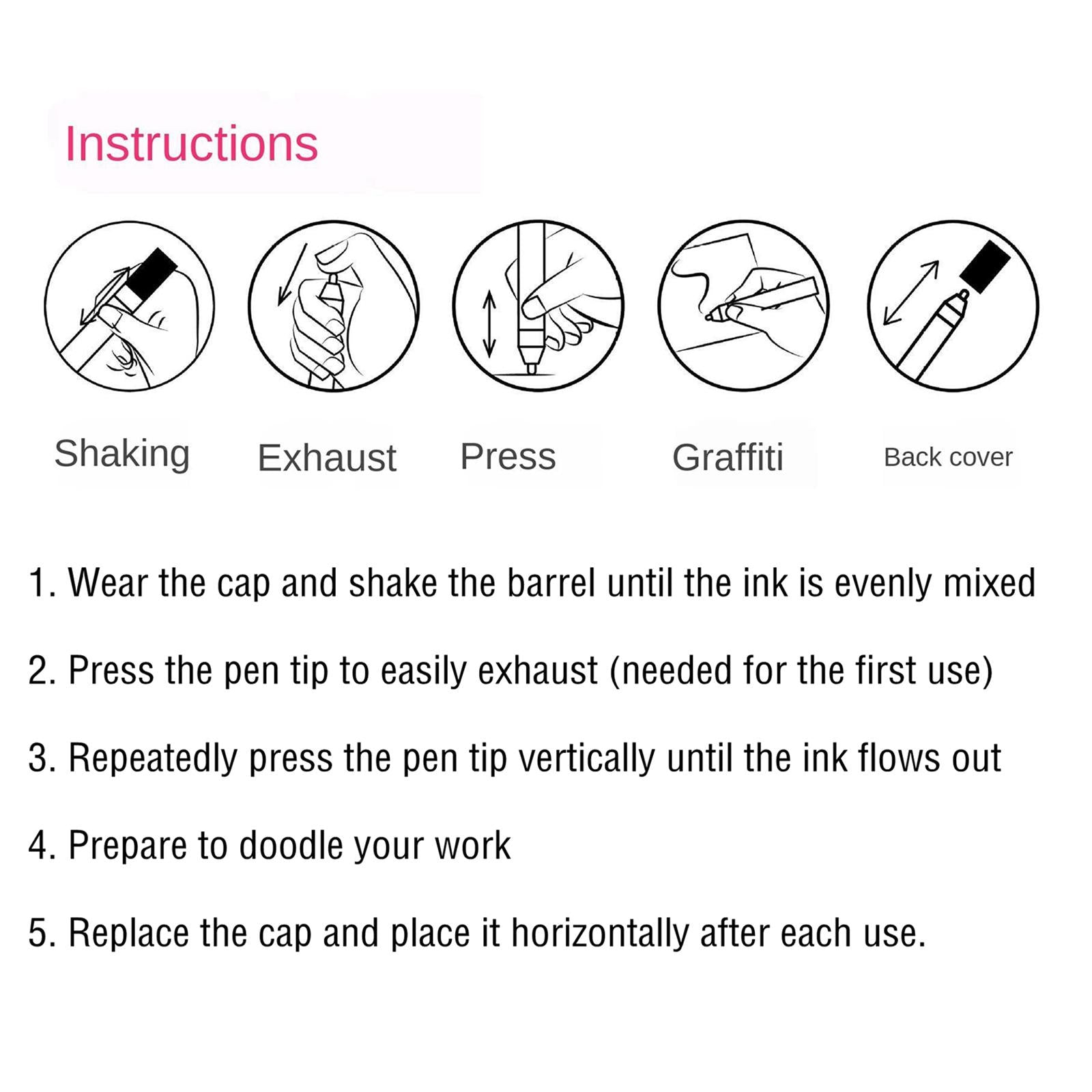 Paint Pens For Rock Painting Stone Ceramic Glass Rock Markers 12 Colors