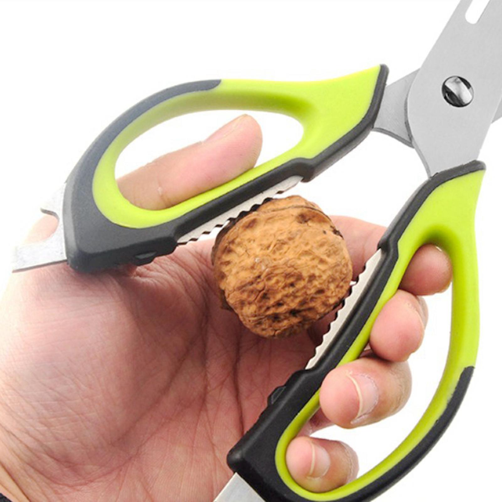 Kitchen Scissors Knife For Fish Chicken Bone Vegetables Cutter Shears Green