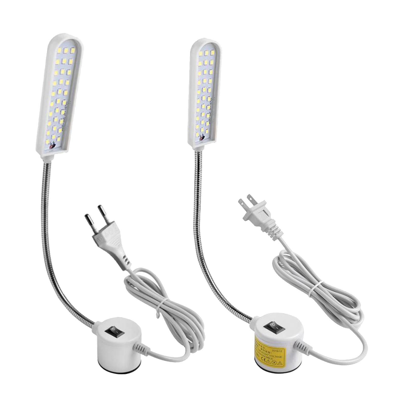 Industrial Sewing Machine Table Top LED Bright Lamp Flexible Gooseneck Lamp