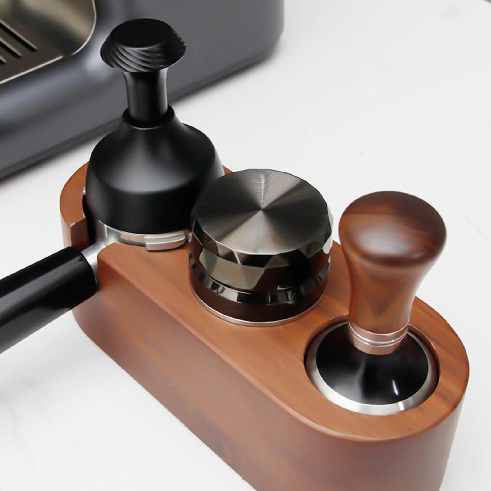 58mm Needle Professional Espresso Coffee Tamper Distributor Leveler Tool black