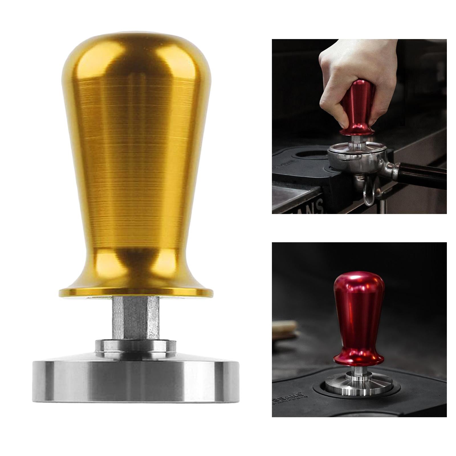Coffee Tamper Adjustable Handle Powder Press Kitchen Coffee Tool Champagne