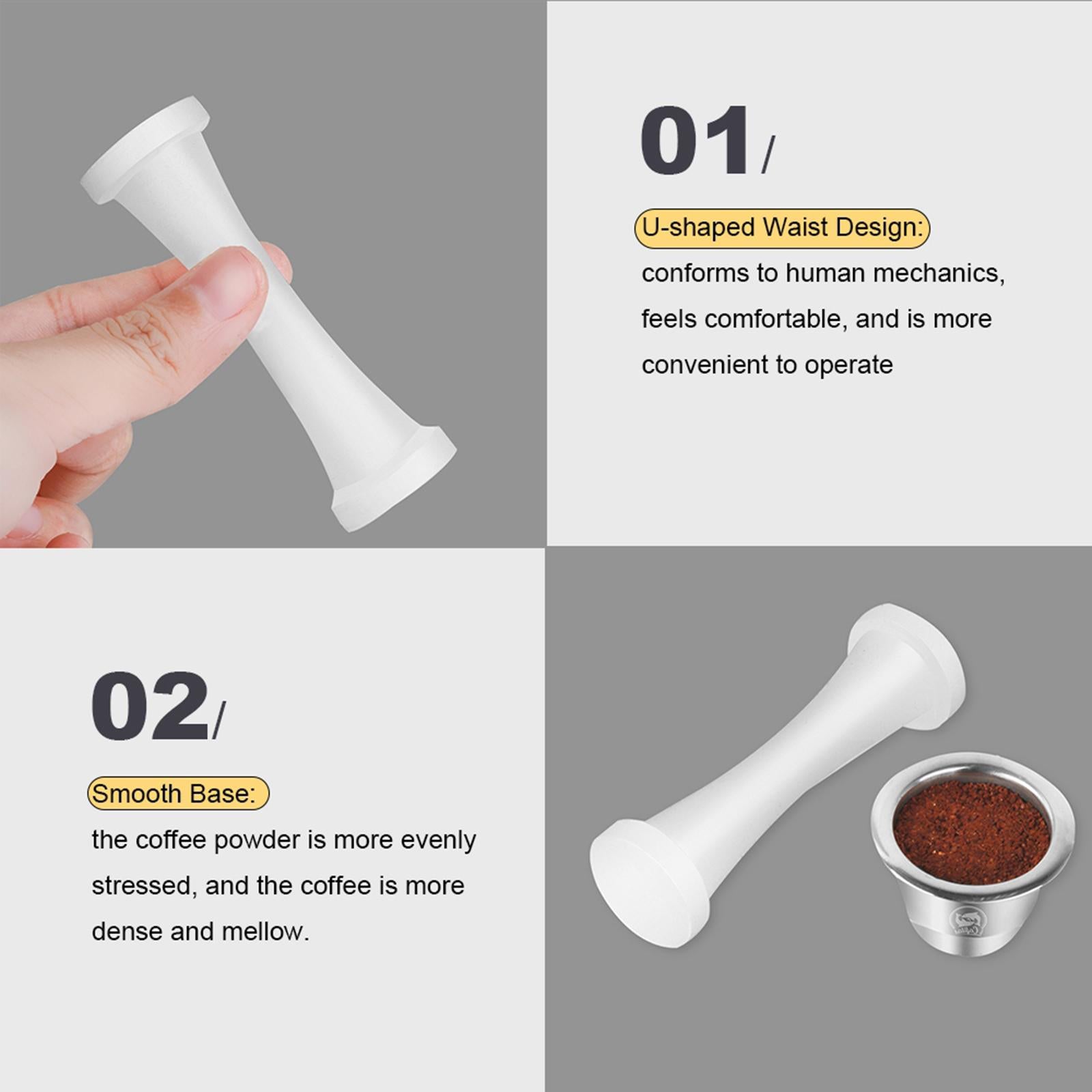 Coffee Tool Accs Coffee Filter Capsule Easy Operation Plastic Tamper Style2