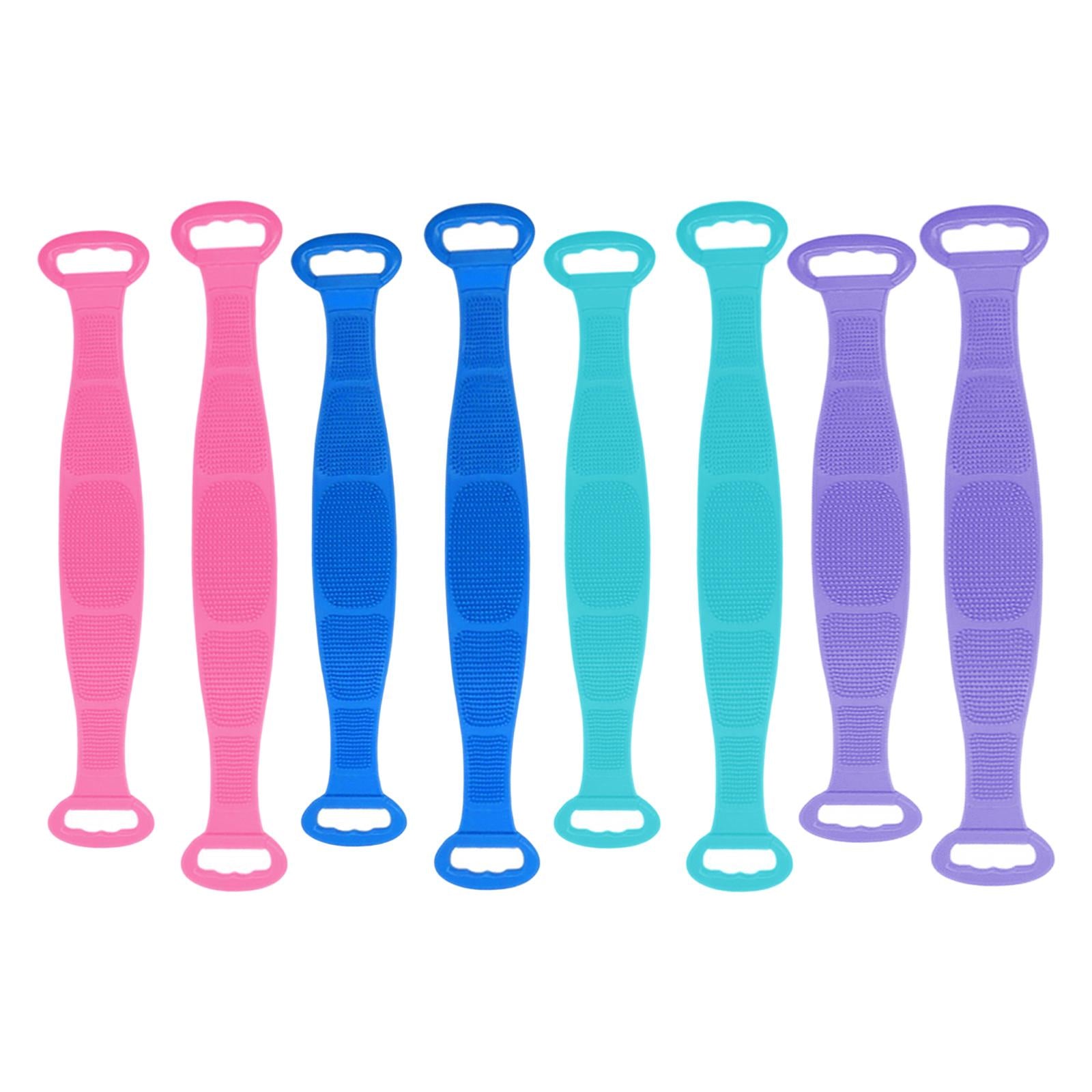 Body Scrubber Bath Shower Anti Mold Non Toxic Exfoliating Back Brush Cleaner Purple 680x110cm