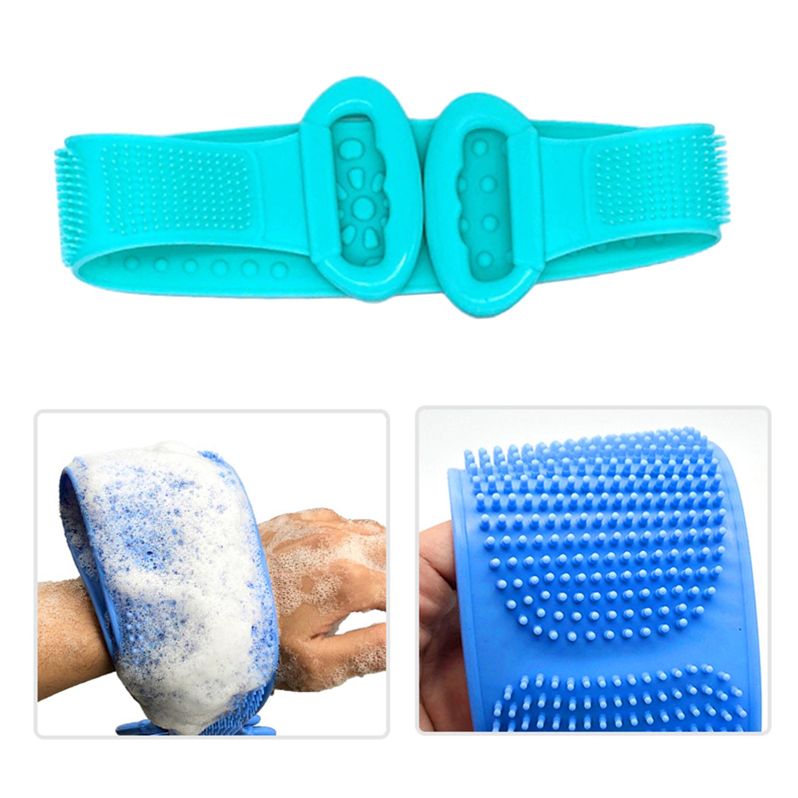 Body Scrubber Bath Shower Anti Mold Non Toxic Exfoliating Back Brush Cleaner Green 680x110cm