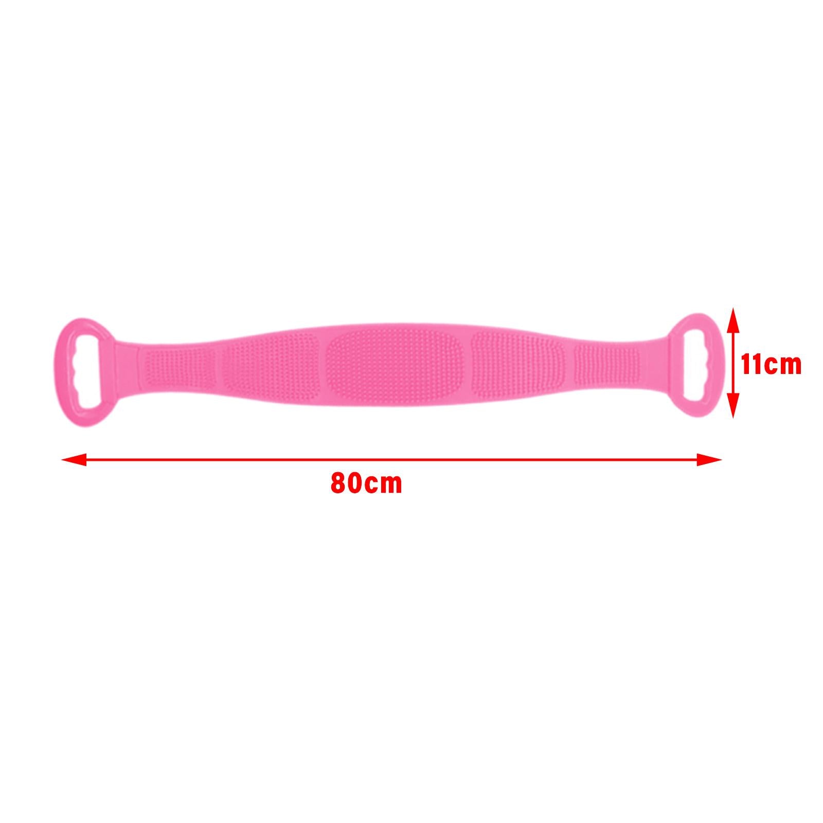 Body Scrubber Bath Shower Anti Mold Non Toxic Exfoliating Back Brush Cleaner Pink 800x110cm