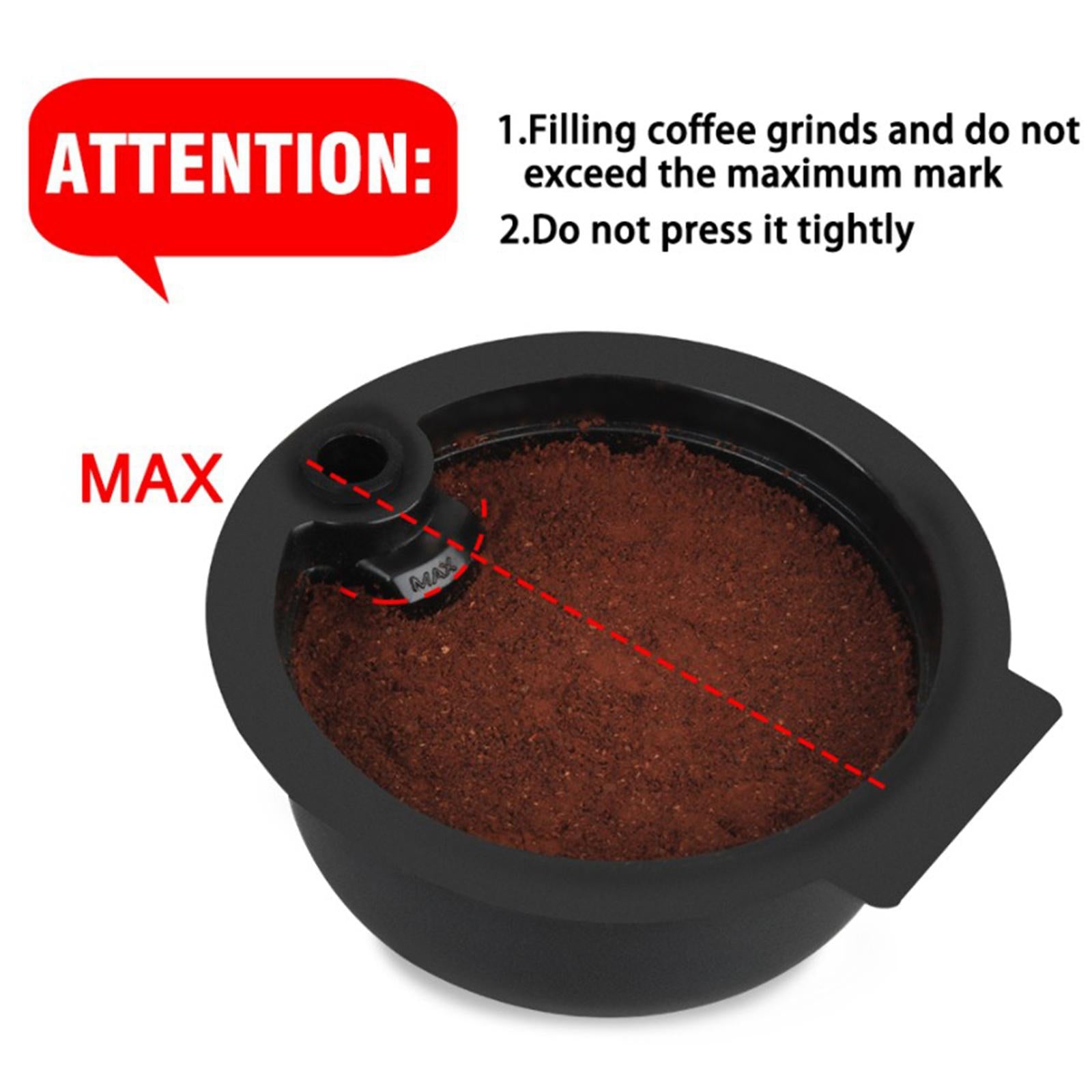 Reusable PP Coffee Capsule Pod Slicone Lid for Bosch Tassimo 60ml