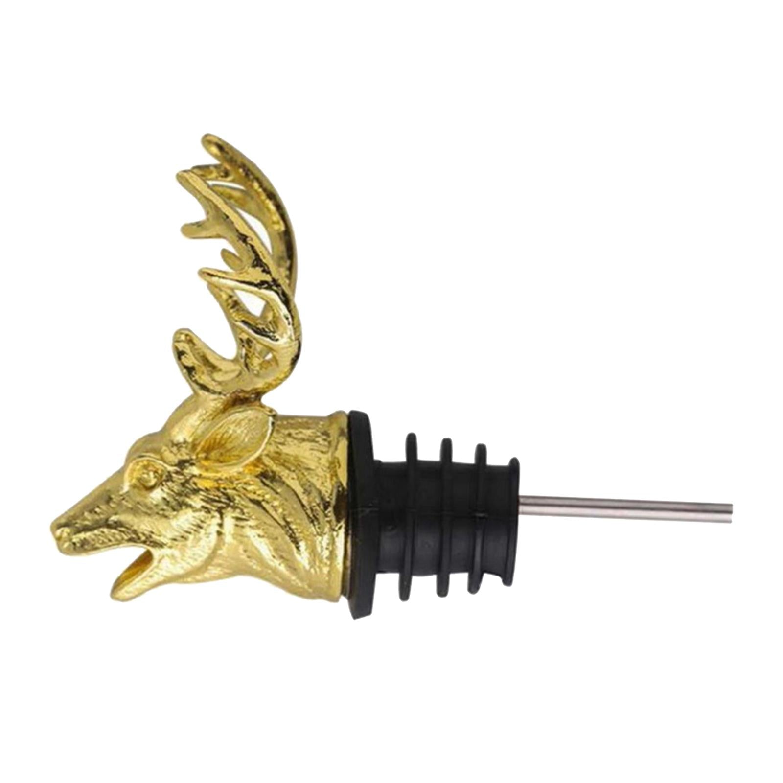 Zinc Alloy Wine Aerators Pourer Wine Stopper Bottle Pourer Home Kitchen Accs deer
