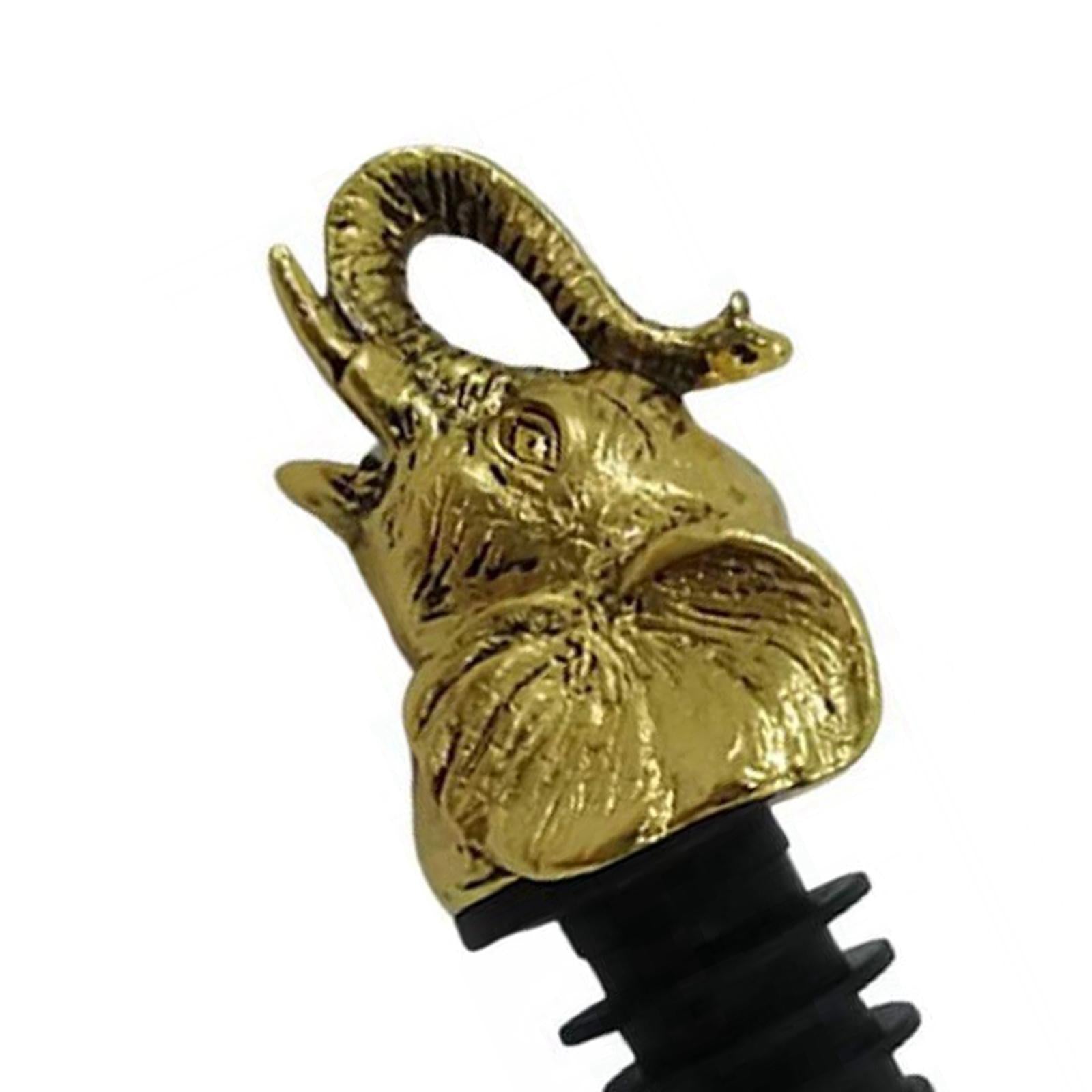 Zinc Alloy Wine Aerators Pourer Wine Stopper Bottle Pourer Home Kitchen Accs elephant