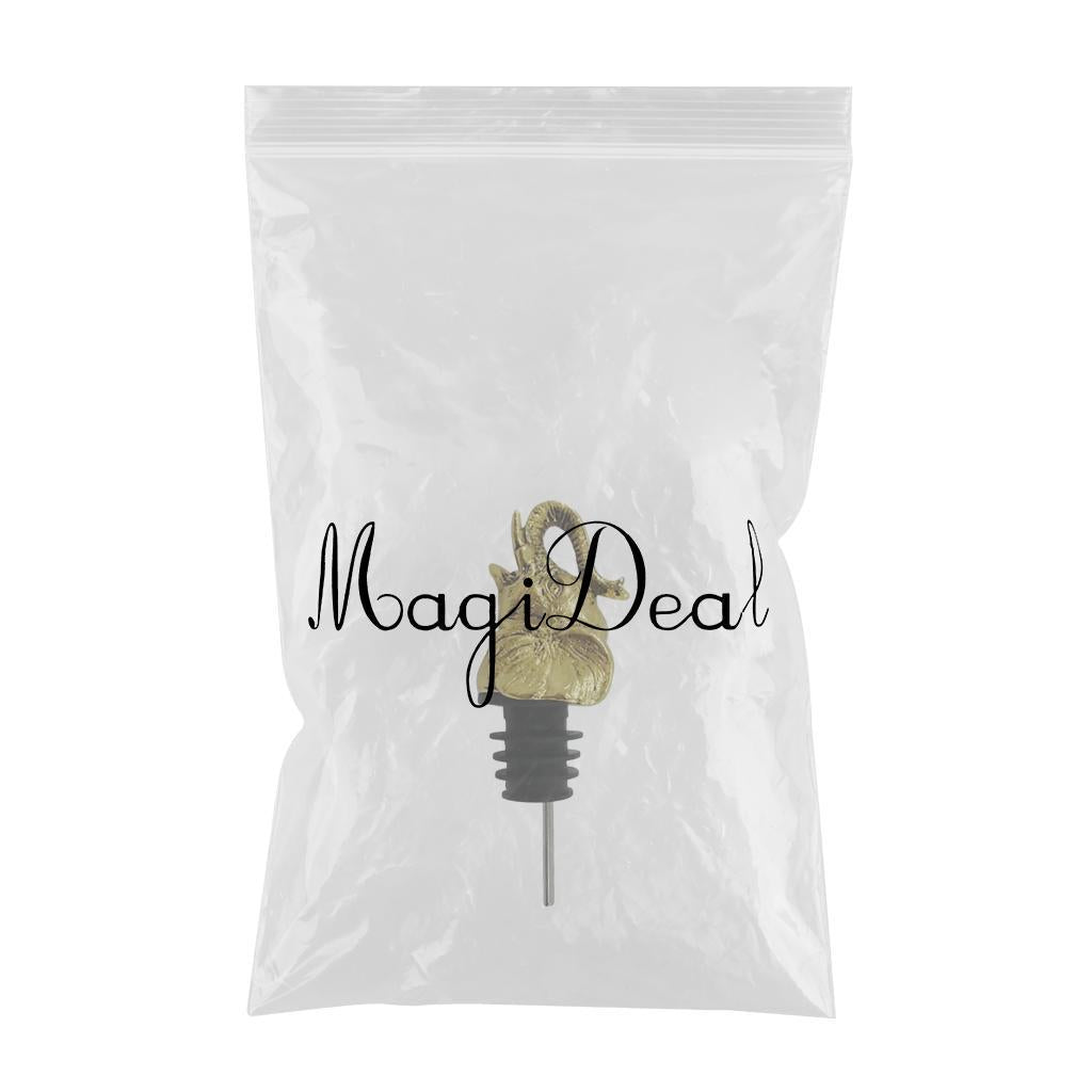Zinc Alloy Wine Aerators Pourer Wine Stopper Bottle Pourer Home Kitchen Accs elephant
