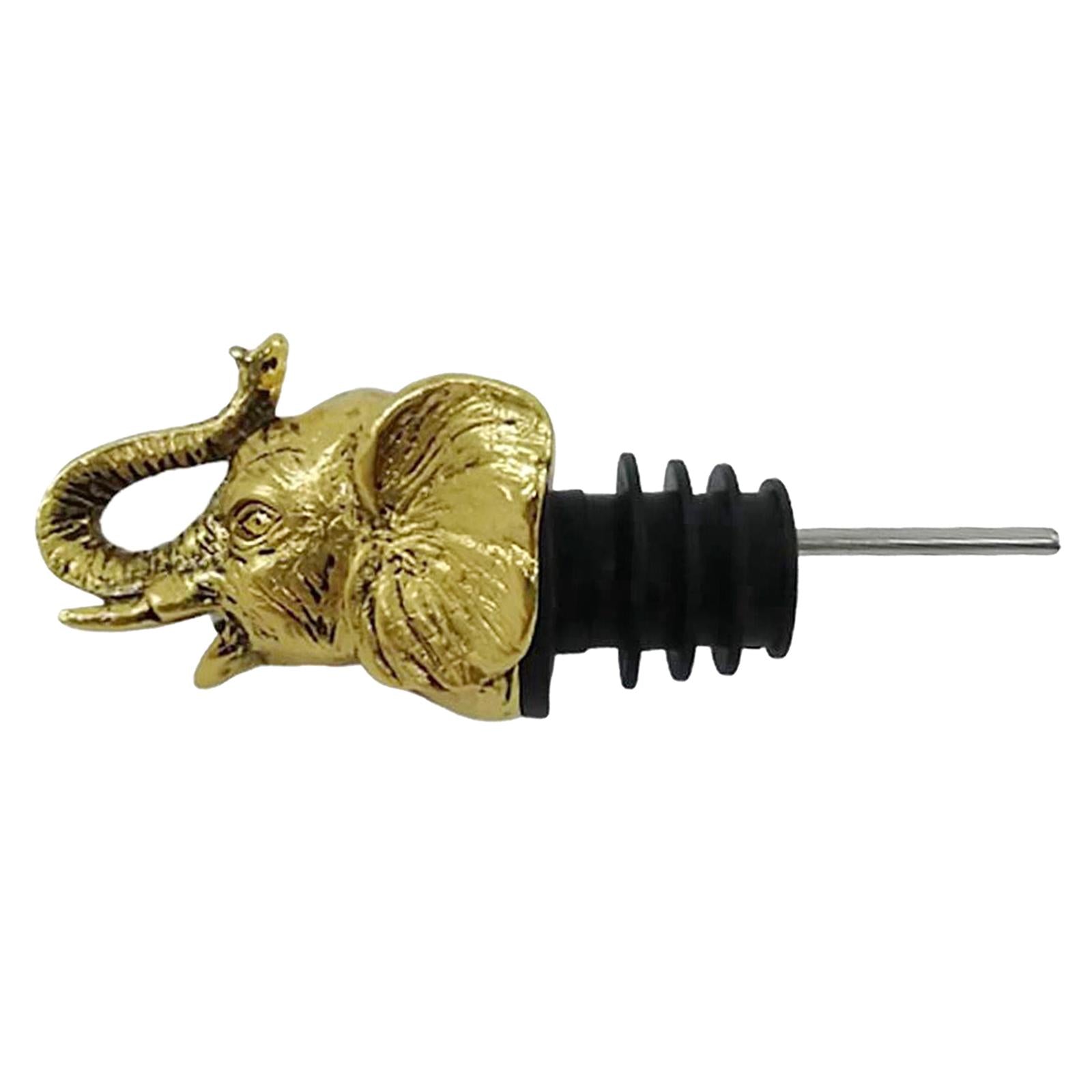 Zinc Alloy Wine Aerators Pourer Wine Stopper Bottle Pourer Home Kitchen Accs elephant