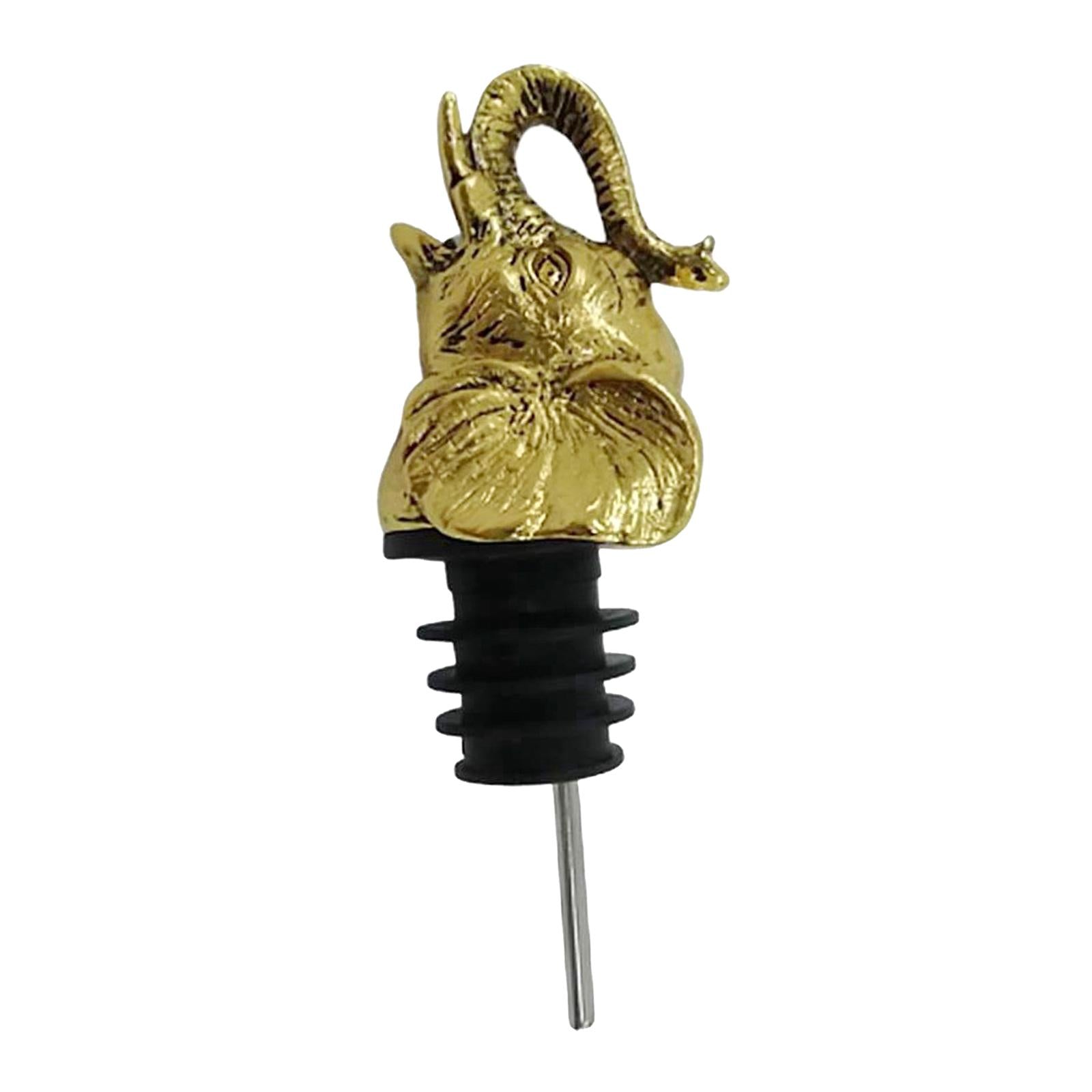 Zinc Alloy Wine Aerators Pourer Wine Stopper Bottle Pourer Home Kitchen Accs elephant