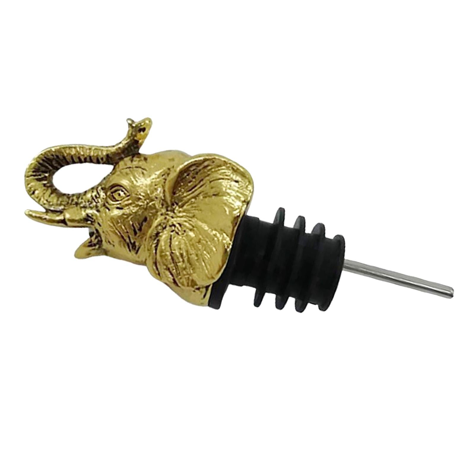 Zinc Alloy Wine Aerators Pourer Wine Stopper Bottle Pourer Home Kitchen Accs elephant