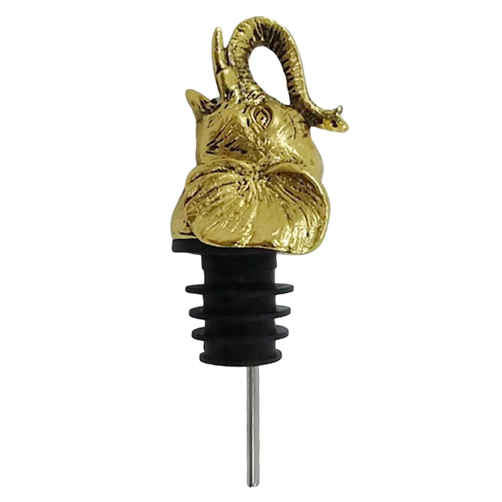 Zinc Alloy Wine Aerators Pourer Wine Stopper Bottle Pourer Home Kitchen Accs elephant