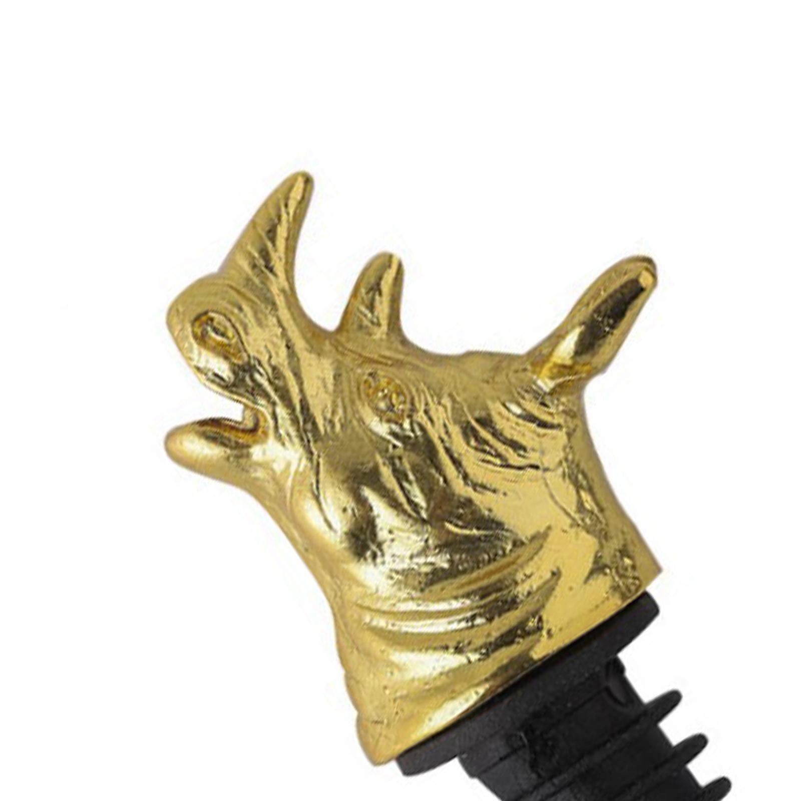 Zinc Alloy Wine Aerators Pourer Wine Stopper Bottle Pourer Home Kitchen Accs rhinoceros
