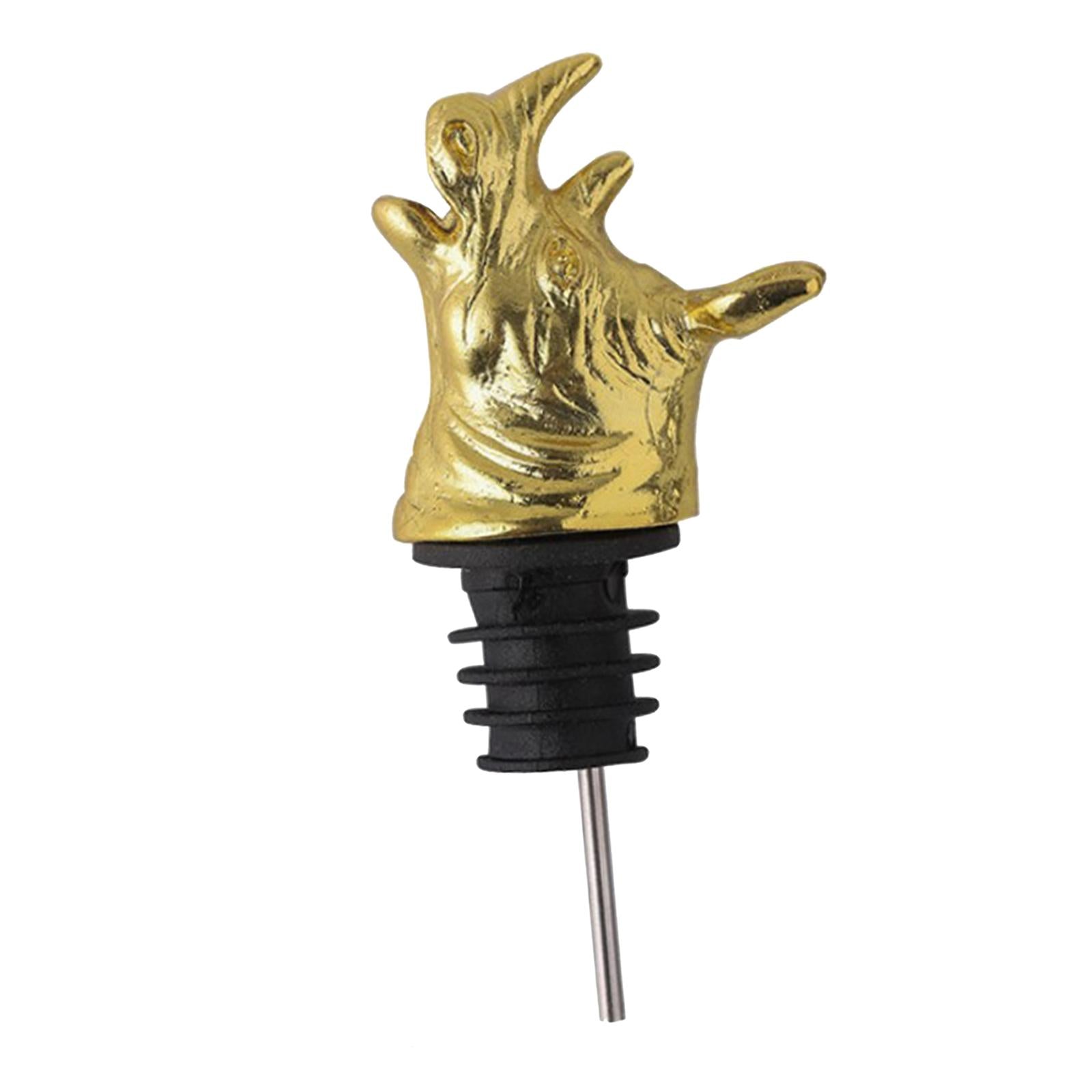 Zinc Alloy Wine Aerators Pourer Wine Stopper Bottle Pourer Home Kitchen Accs rhinoceros