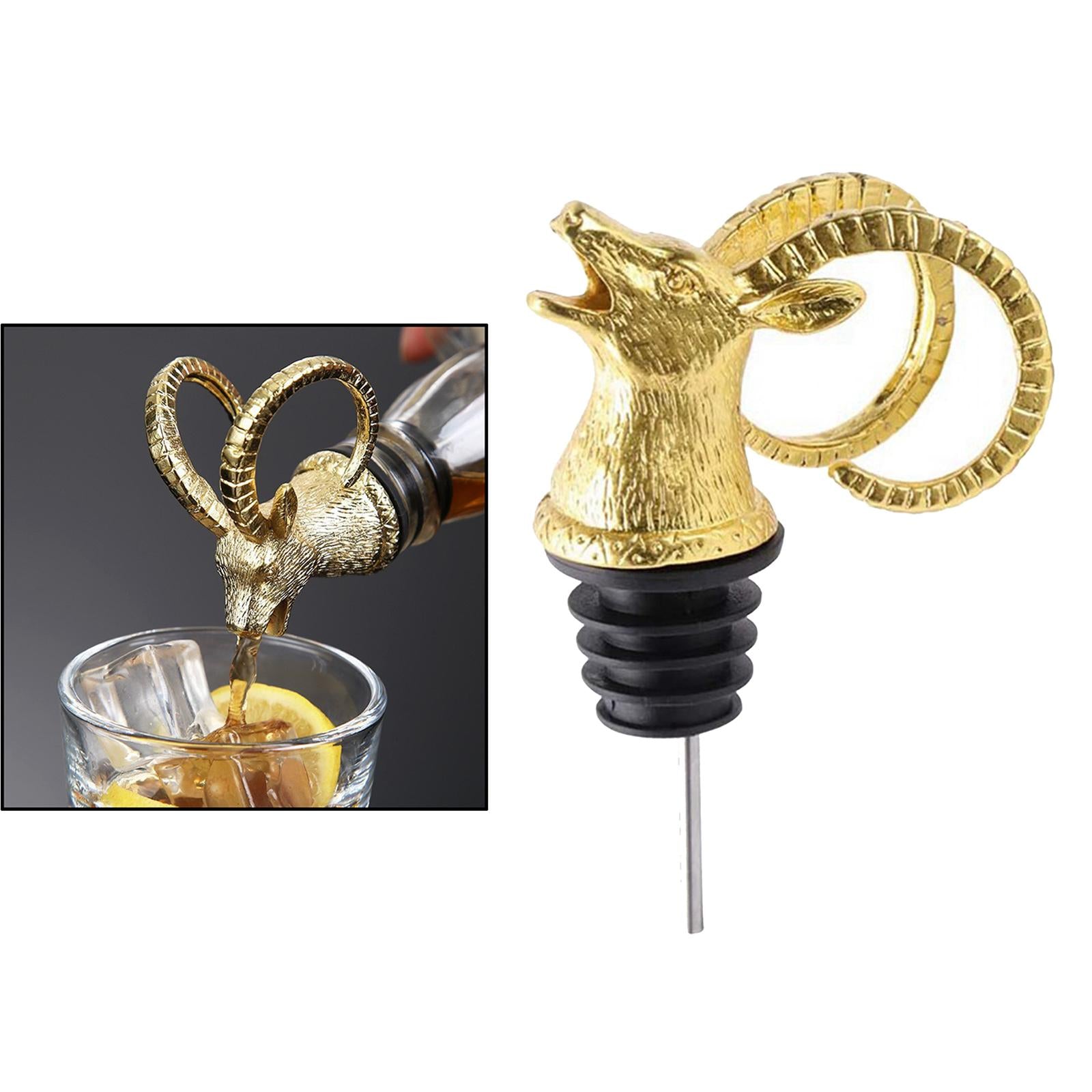 Zinc Alloy Wine Aerators Pourer Wine Stopper Bottle Pourer Home Kitchen Accs antelope