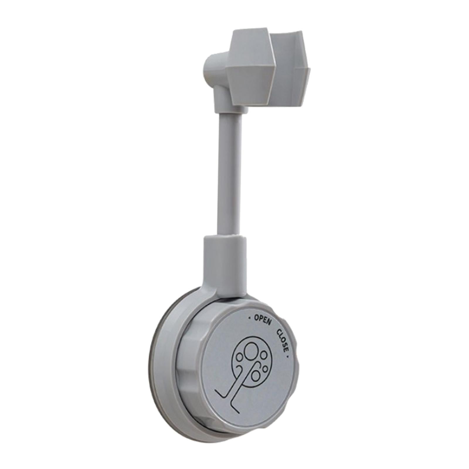 Bathroom Wall-Mounted Shower Head Holder Bracket Adjustable Gray