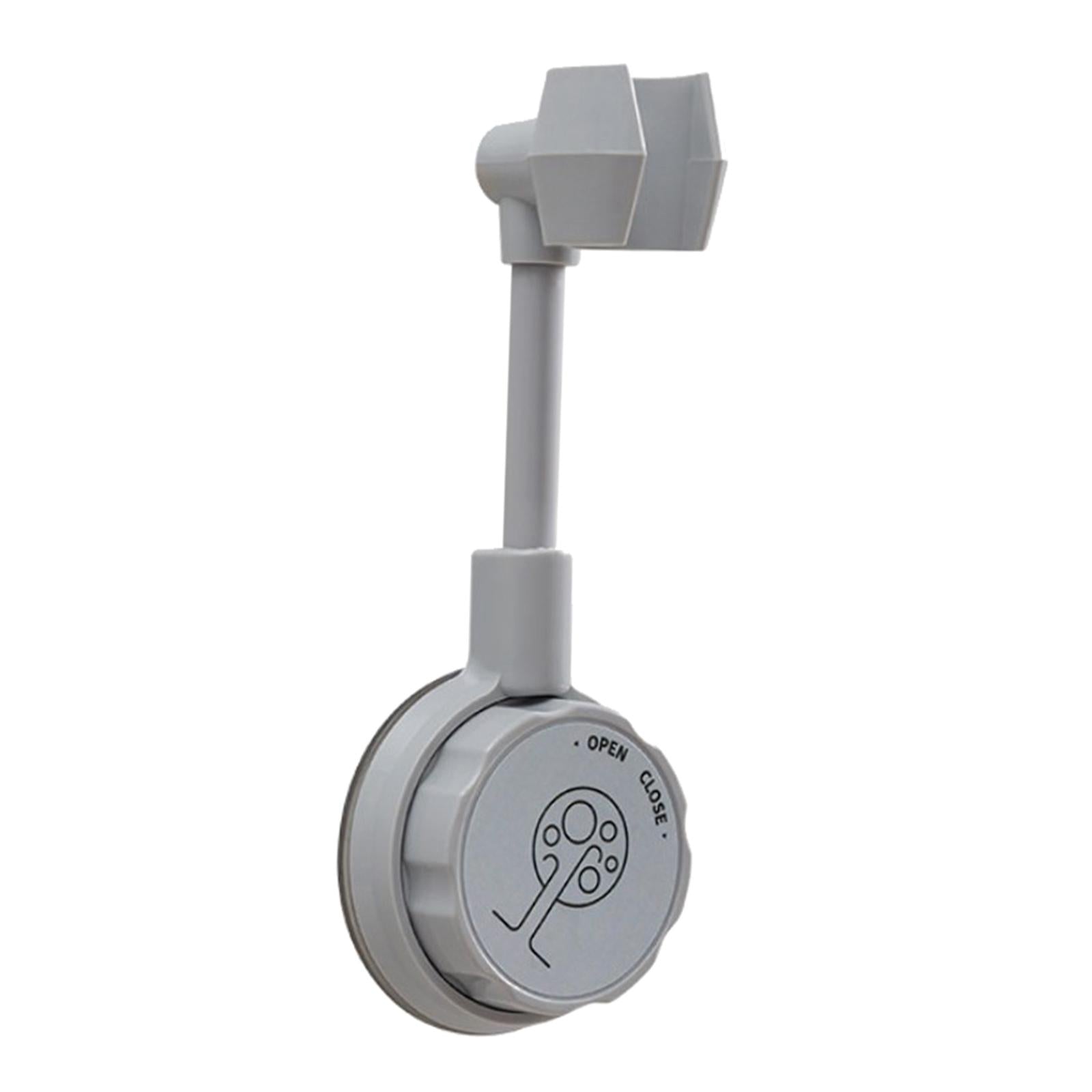 Bathroom Wall-Mounted Shower Head Holder Bracket Adjustable Gray