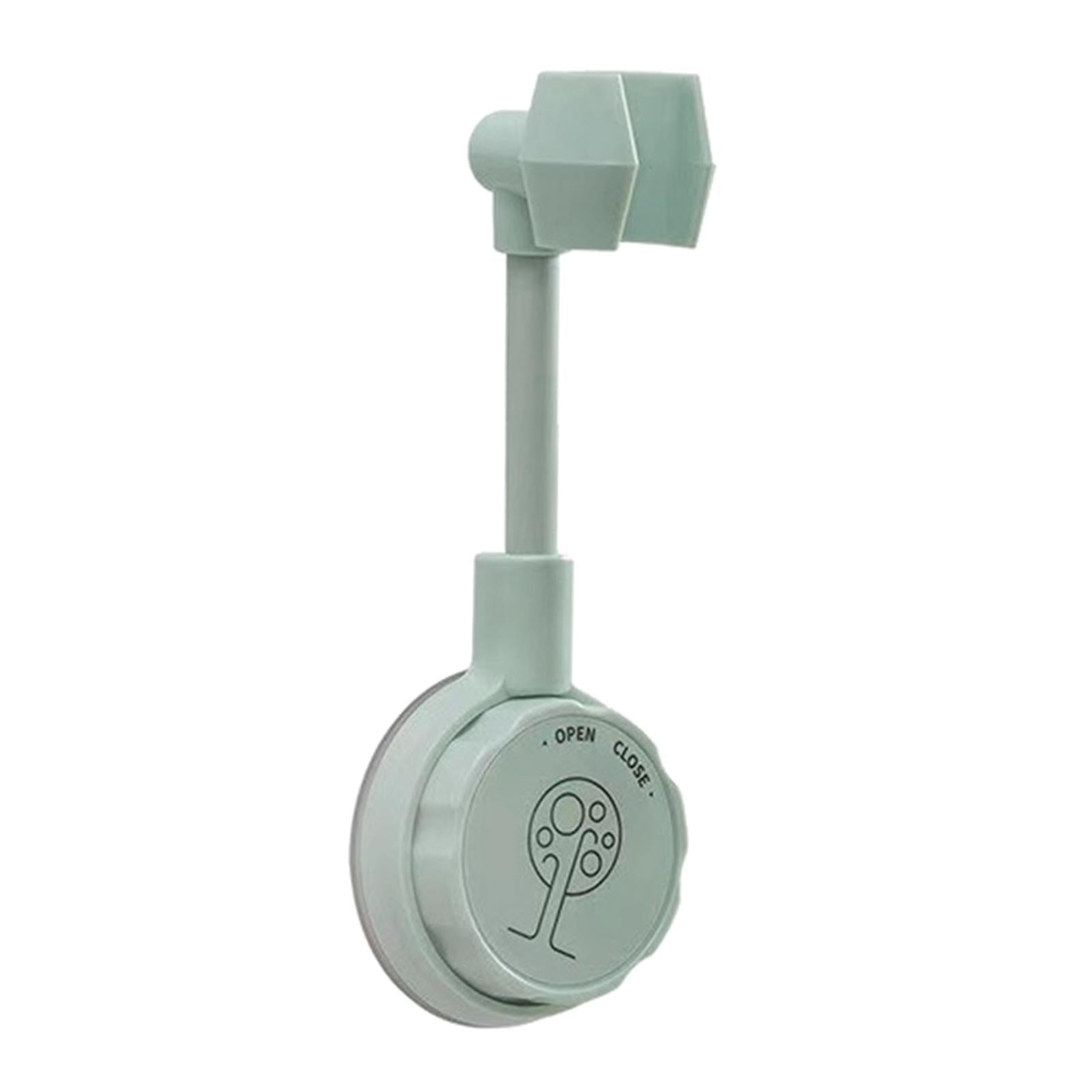 Bathroom Wall-Mounted Shower Head Holder Bracket Adjustable Light Green