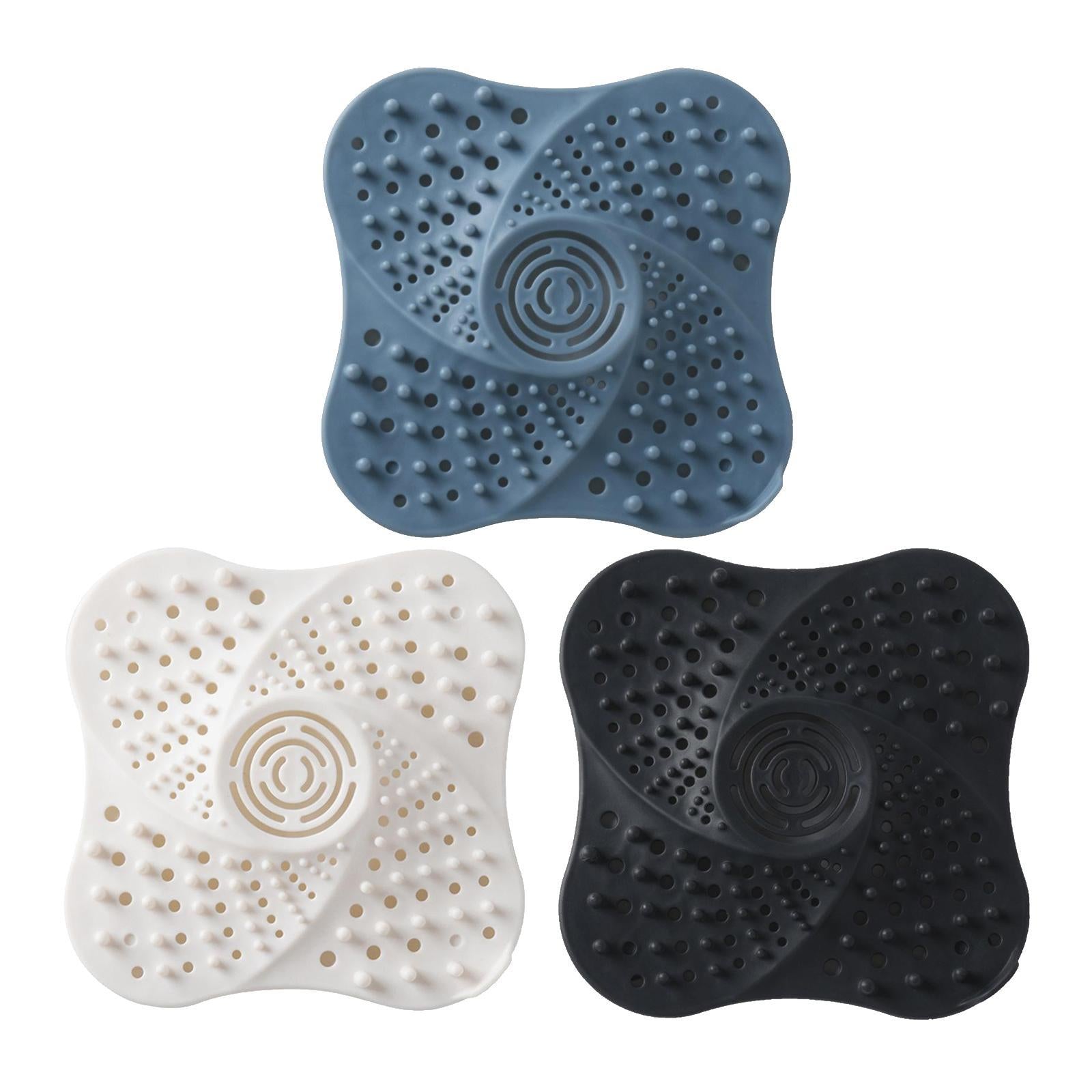 Bathroom Drain Hair Catcher Bath Stopper Water Sink Strainer Filter Blue