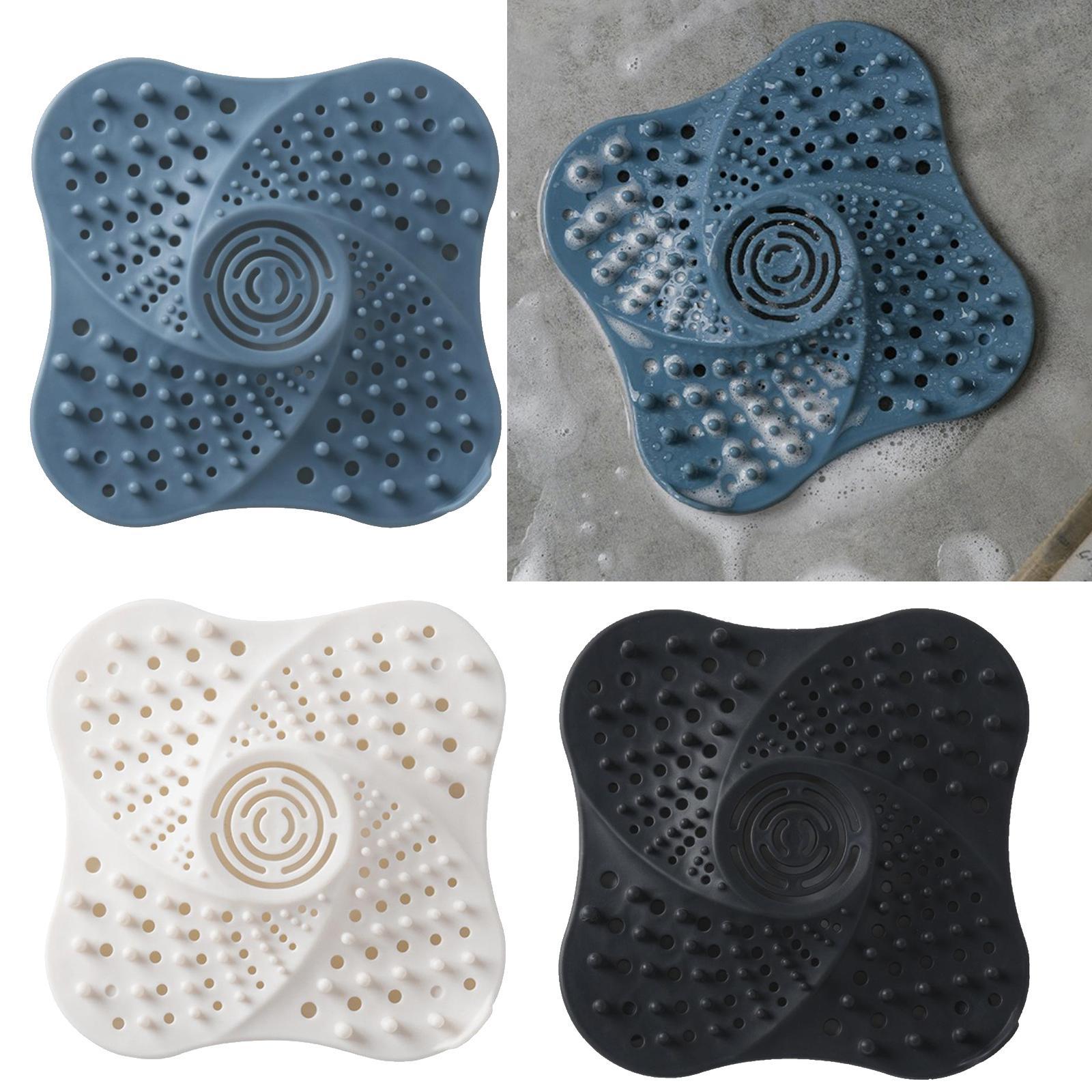 Bathroom Drain Hair Catcher Bath Stopper Water Sink Strainer Filter Blue