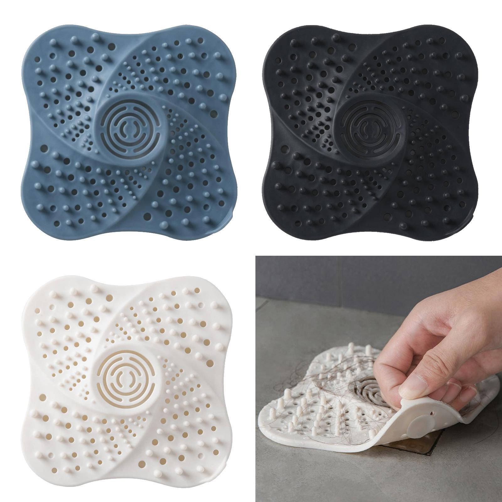 Bathroom Drain Hair Catcher Bath Stopper Water Sink Strainer Filter Blue