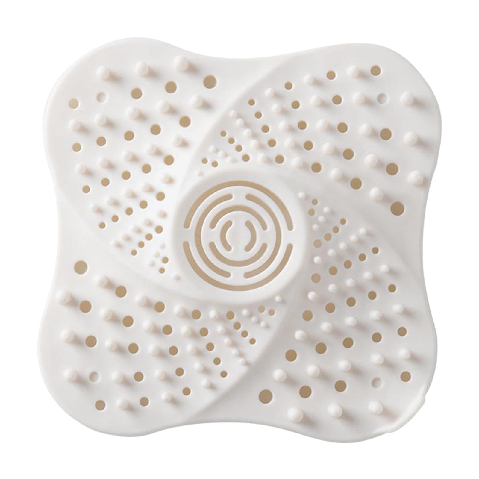 Bathroom Drain Hair Catcher Bath Stopper Water Sink Strainer Filter White