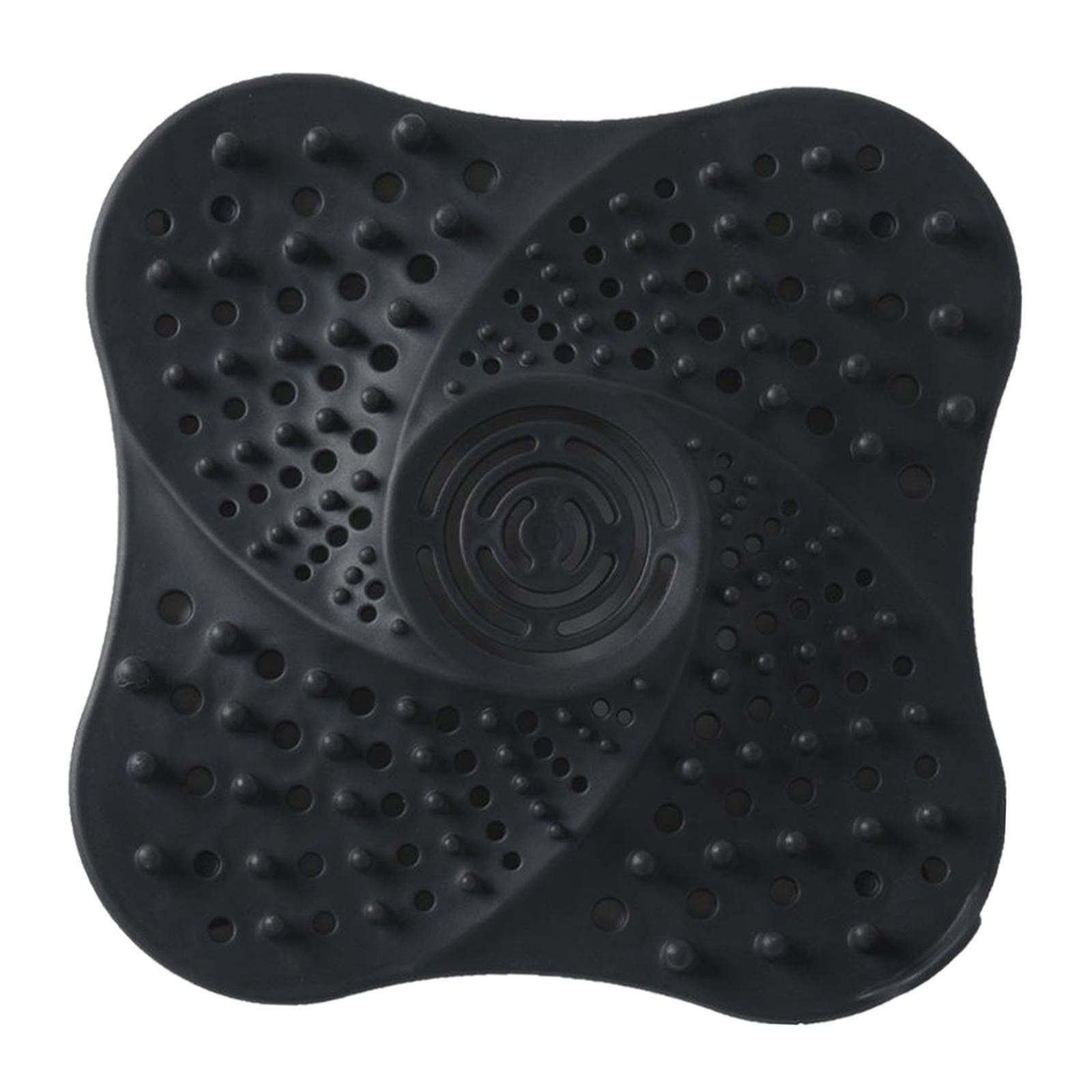 Bathroom Drain Hair Catcher Bath Stopper Water Sink Strainer Filter Black