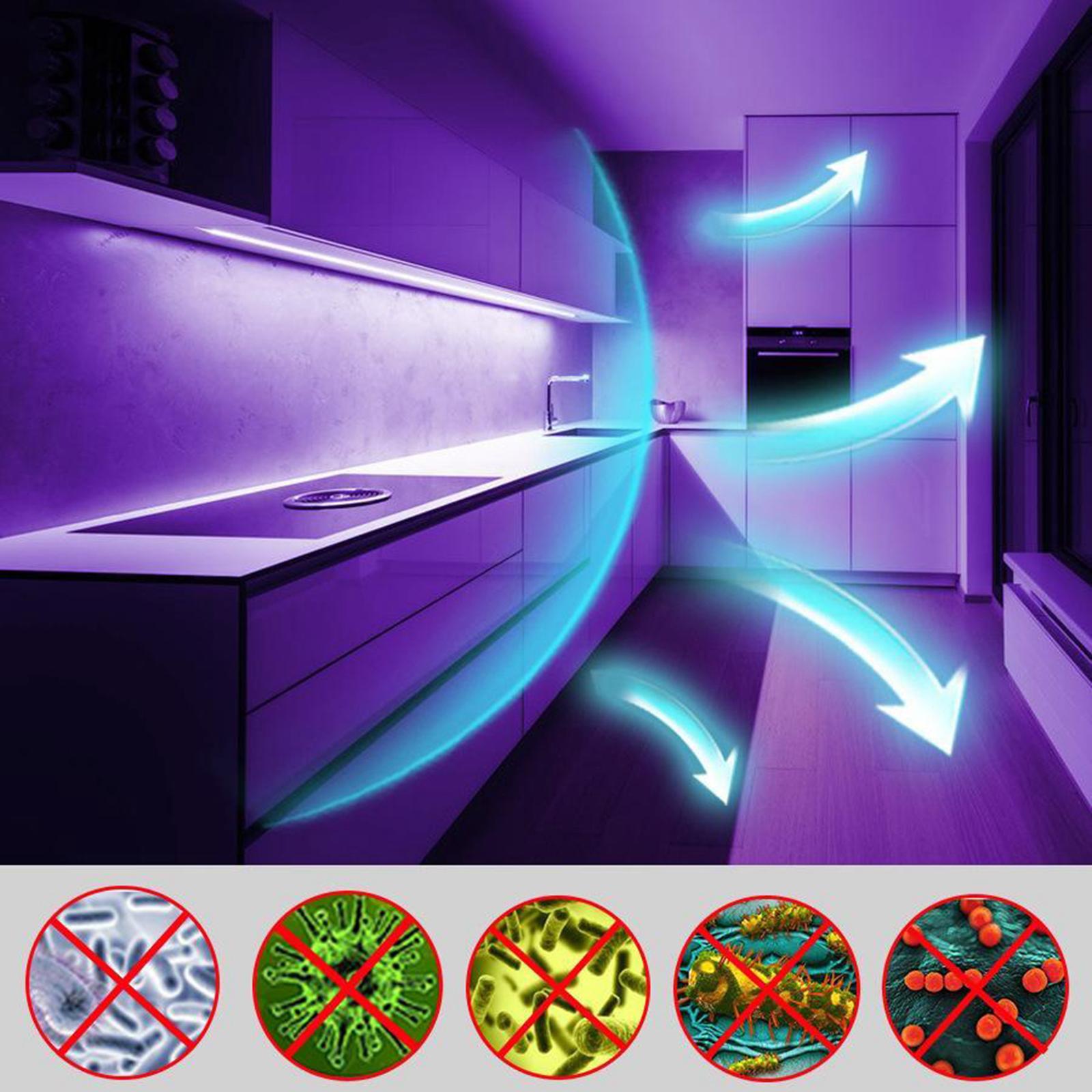 EU Plug Disinfect Sterilizer Light Tape 60 Lamp Beads for Bathroom Mite Kill