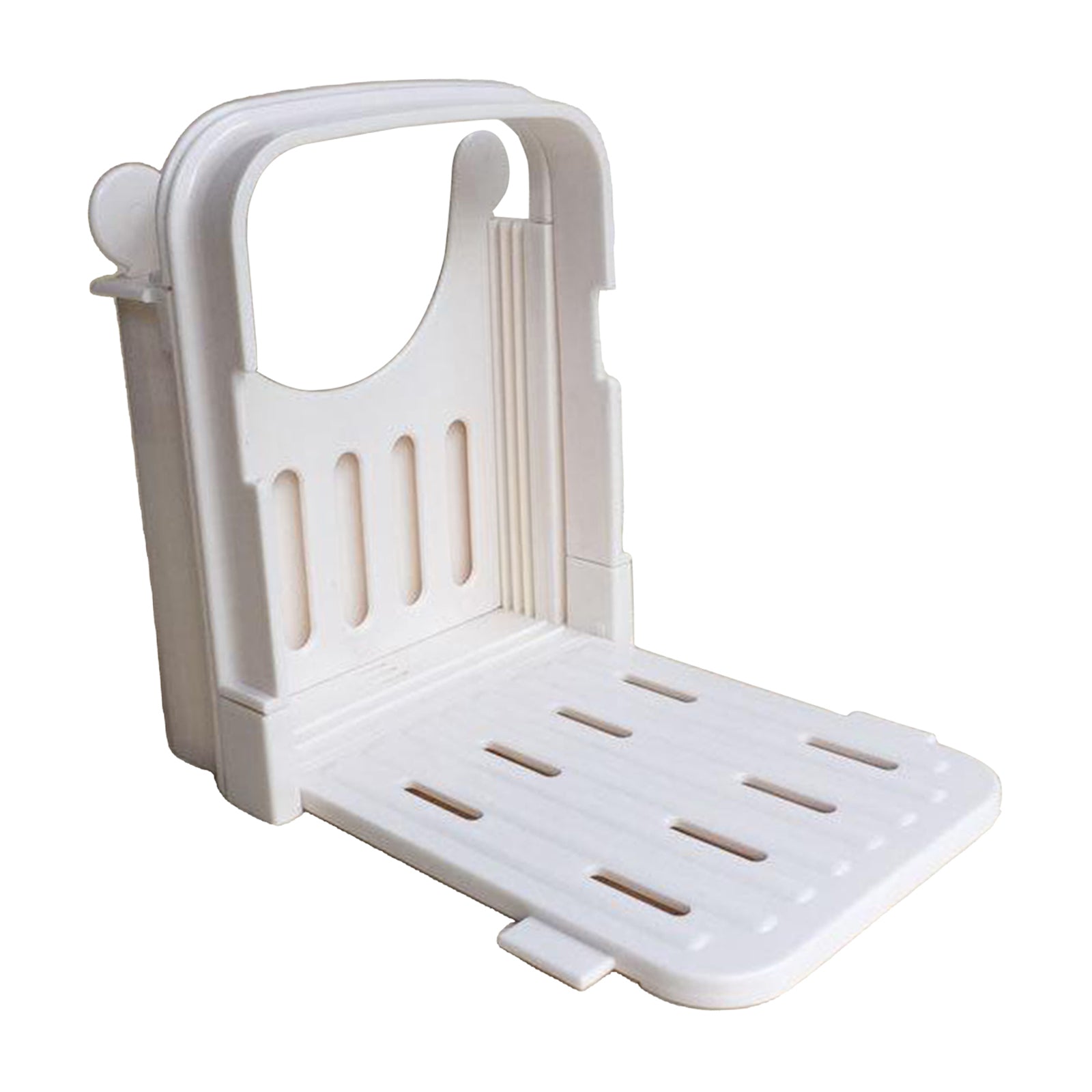 Adjustable Bread Slicer White Toast Slicer Cutting Guide Foldable
