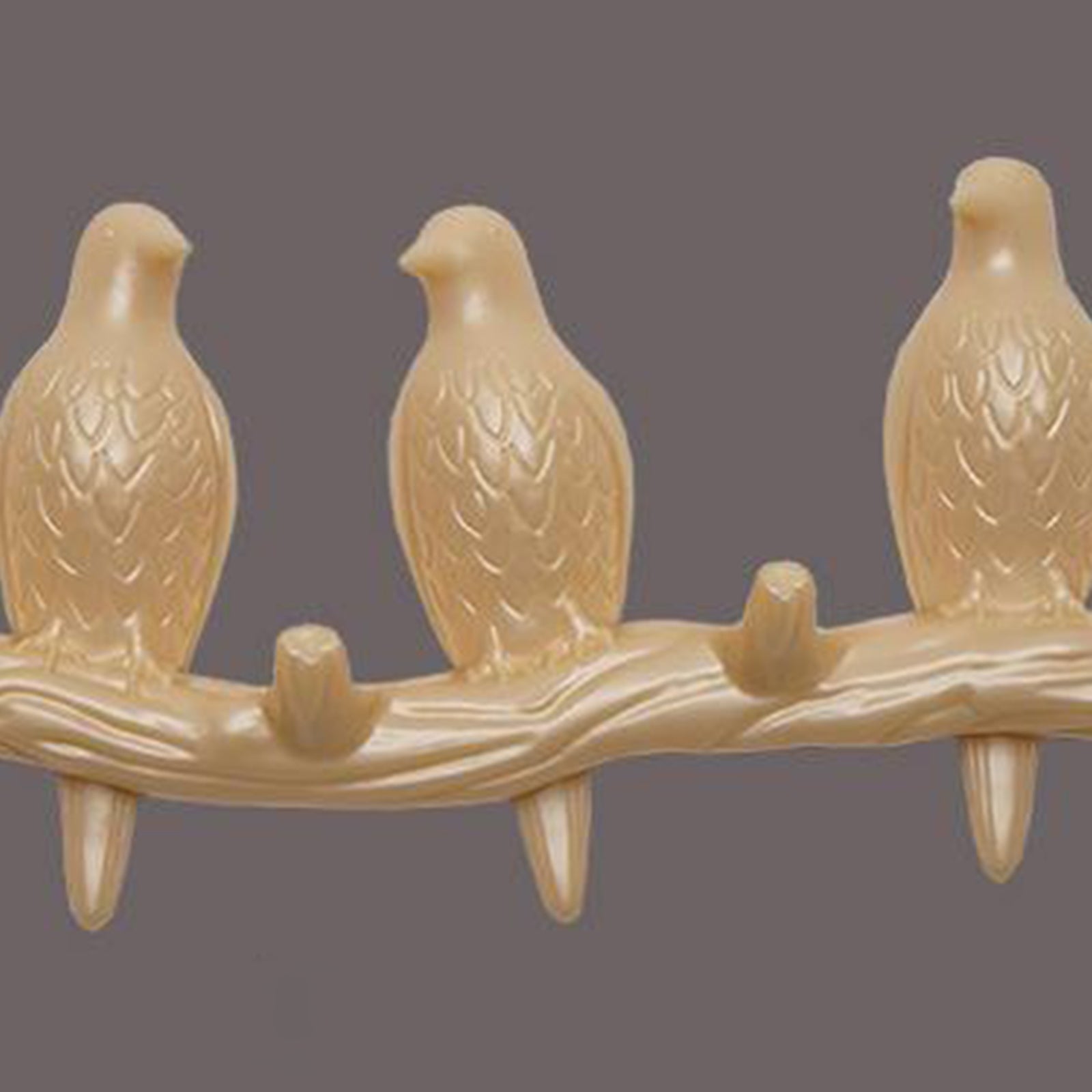 Creative Birds Wall-mounted Art Hanger Cap Holder Storage Home Decor Gift pearl 3 bird