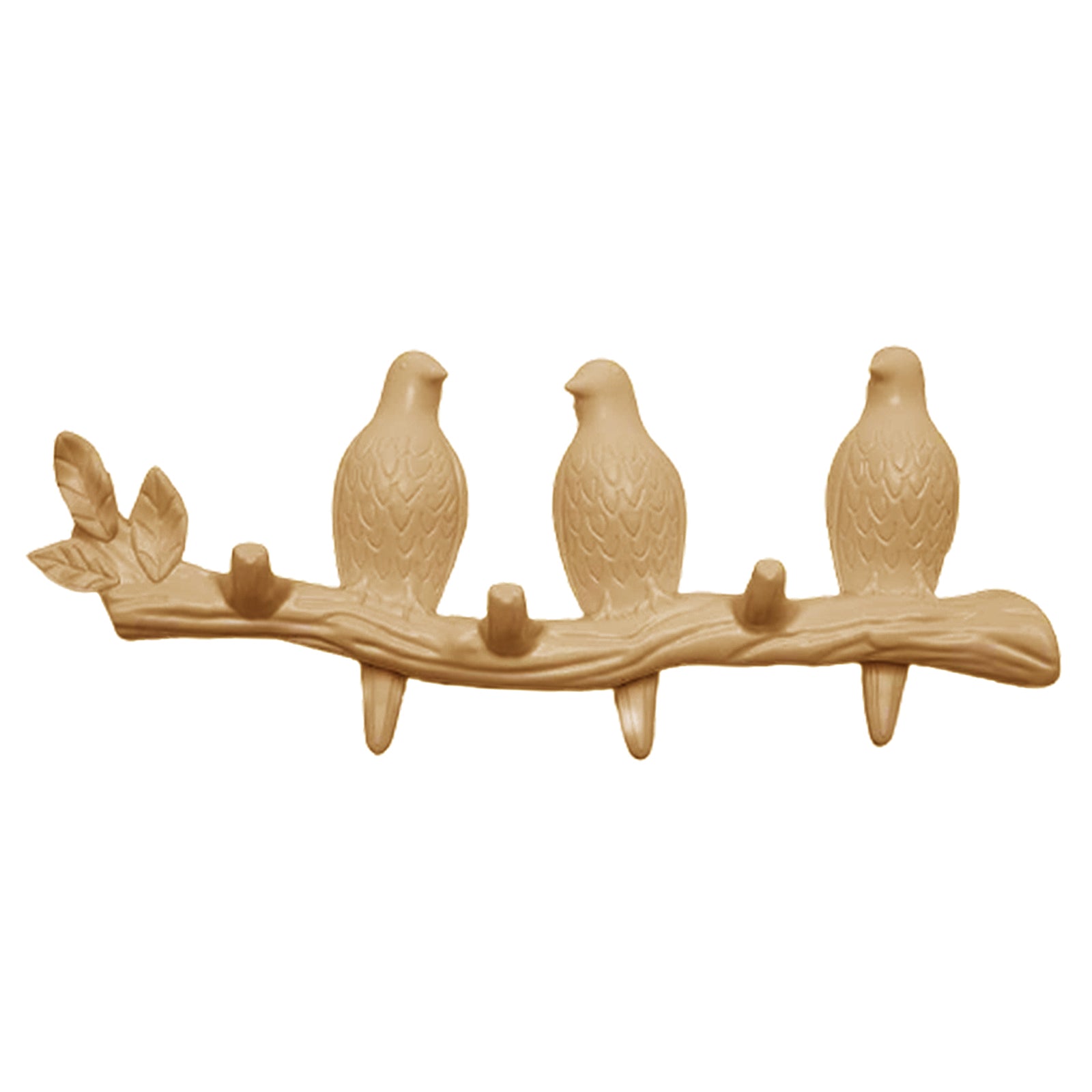 Creative Birds Wall-mounted Art Hanger Cap Holder Storage Home Decor Gift pearl 3 bird
