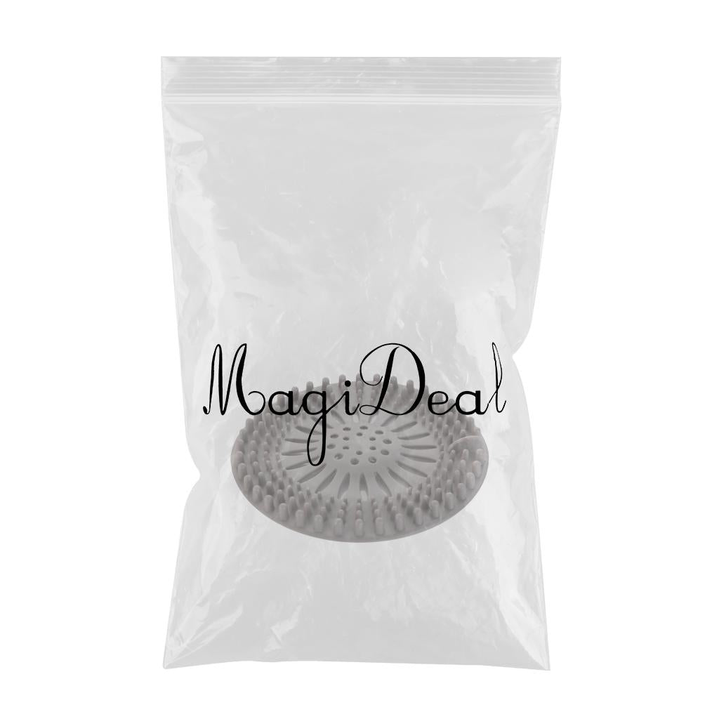 Sink Trap Filter Hair Catcher Shower Bath Cover Basin Drain Strainer Grey