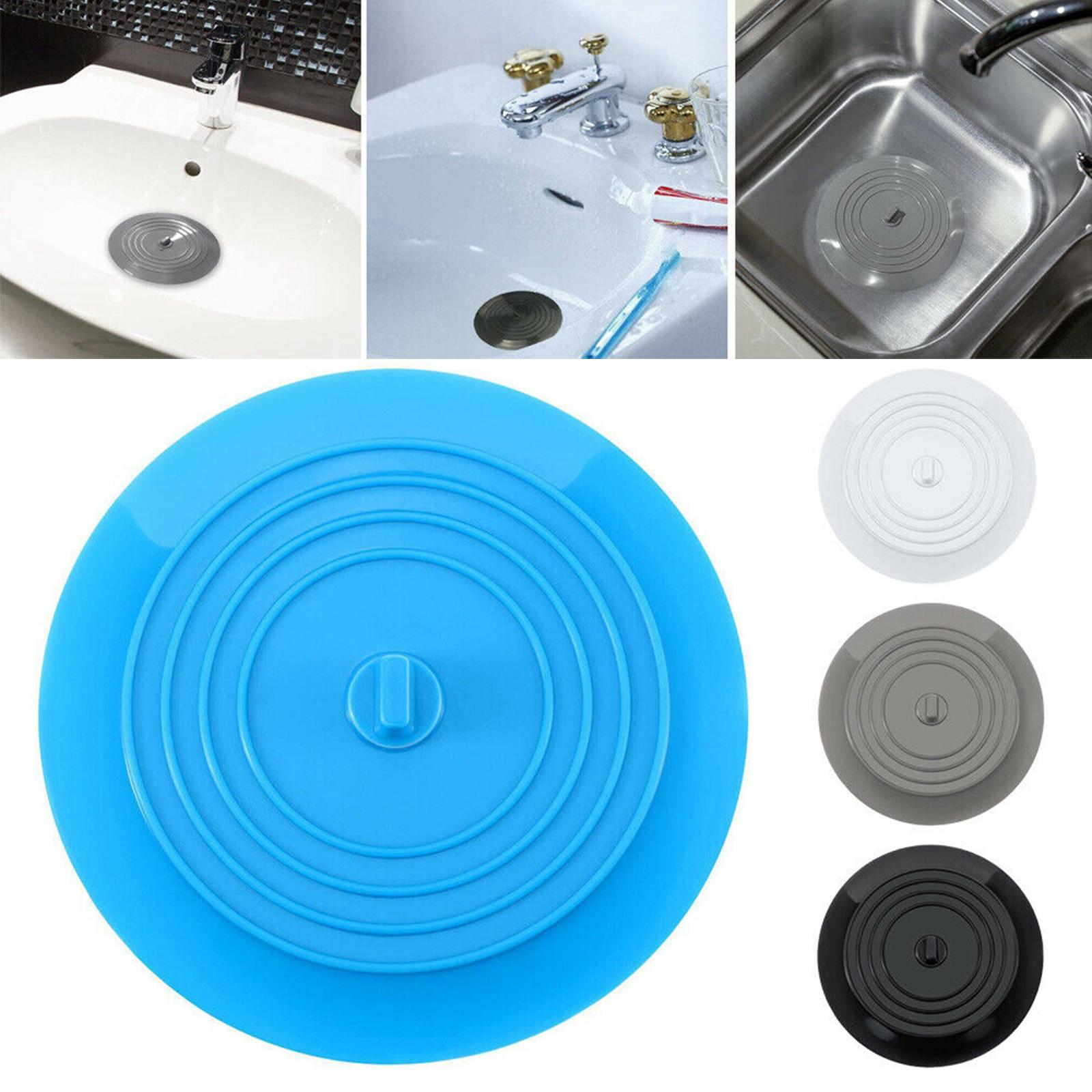 Silicone Tub Stopper Bathtub Drain Stopper Sealing Sink Stopper White