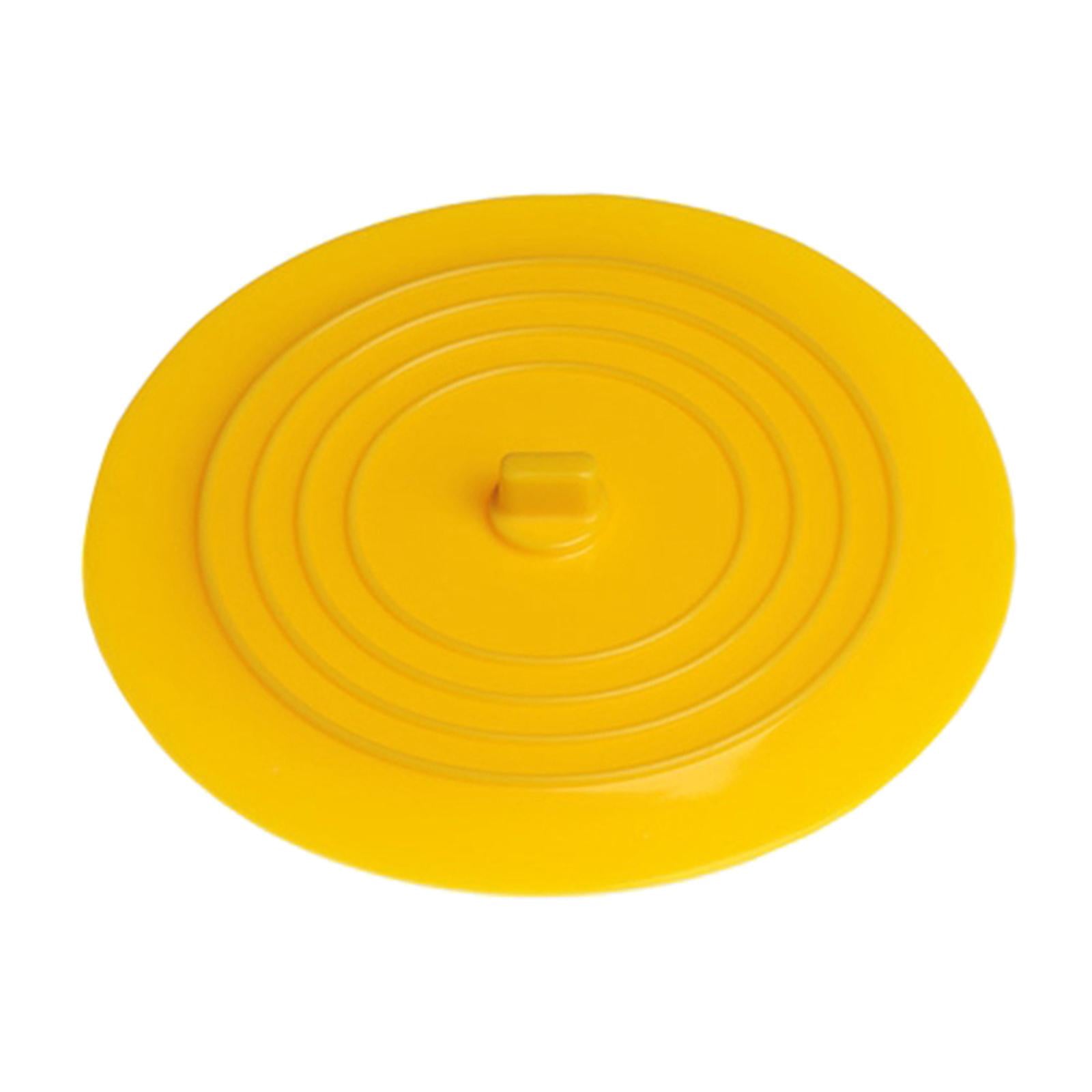 Silicone Tub Stopper Bathtub Drain Stopper Sealing Sink Stopper Yellow