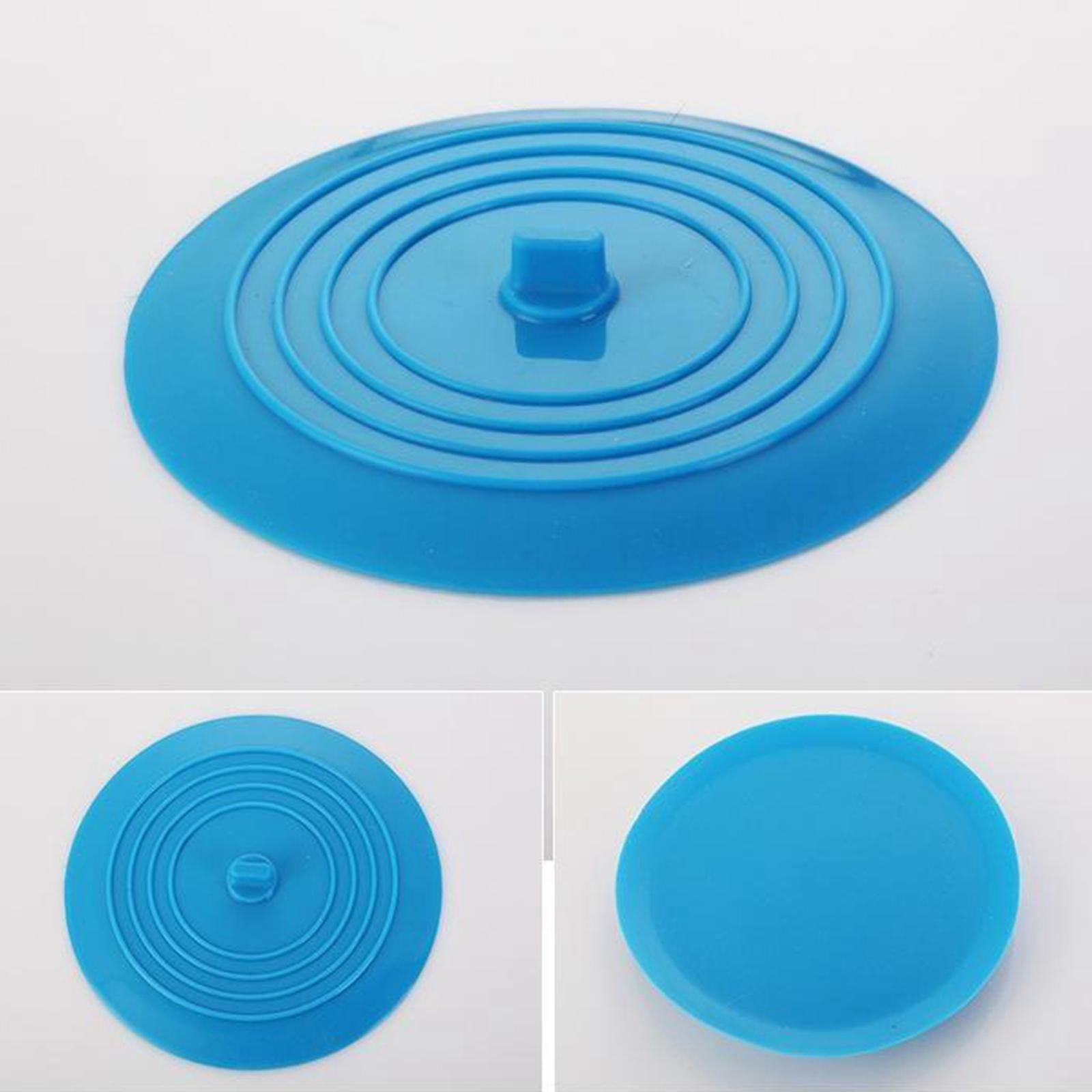 Silicone Tub Stopper Bathtub Drain Stopper Sealing Sink Stopper Blue