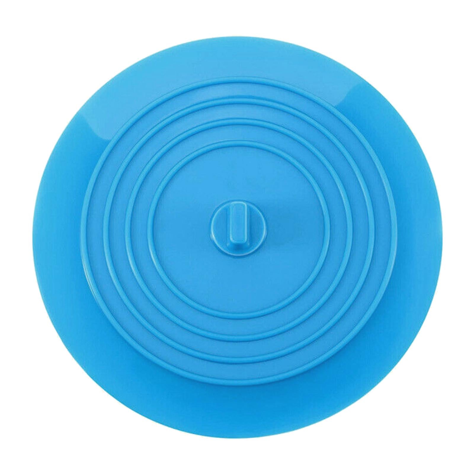 Silicone Tub Stopper Bathtub Drain Stopper Sealing Sink Stopper Blue