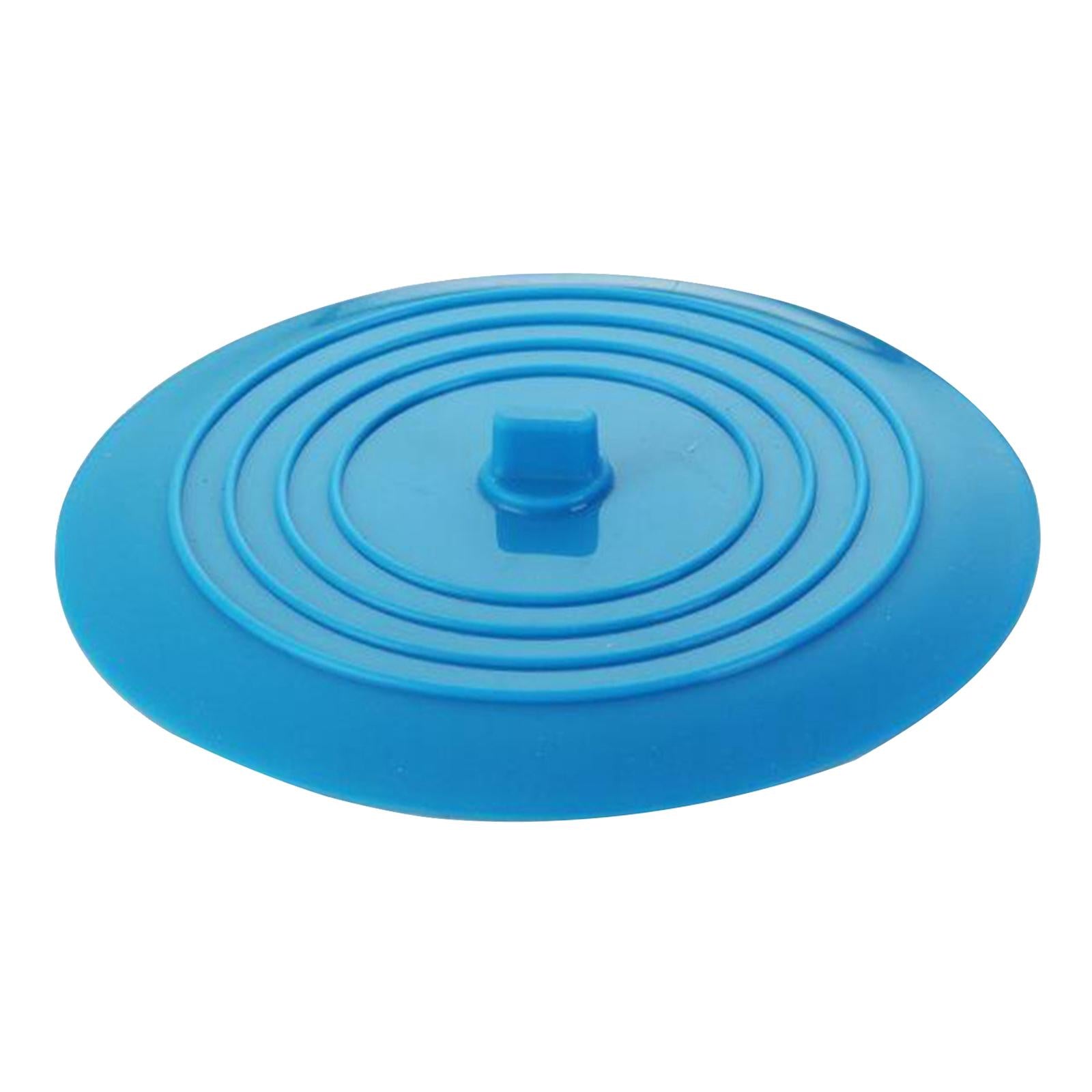 Silicone Tub Stopper Bathtub Drain Stopper Sealing Sink Stopper Blue