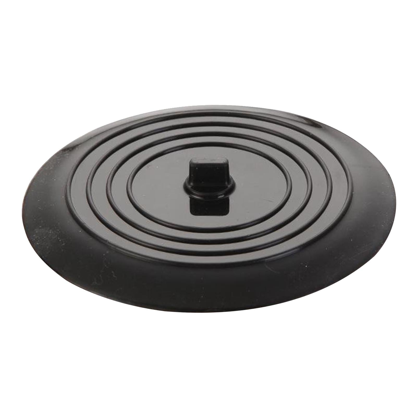 Silicone Tub Stopper Bathtub Drain Stopper Sealing Sink Stopper Black