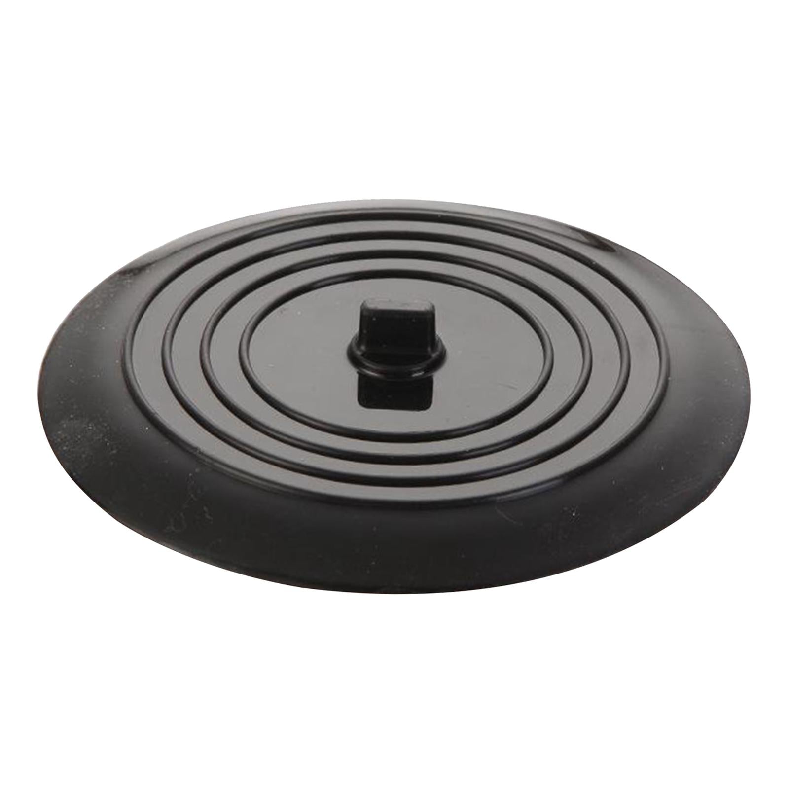 Silicone Tub Stopper Bathtub Drain Stopper Sealing Sink Stopper Black