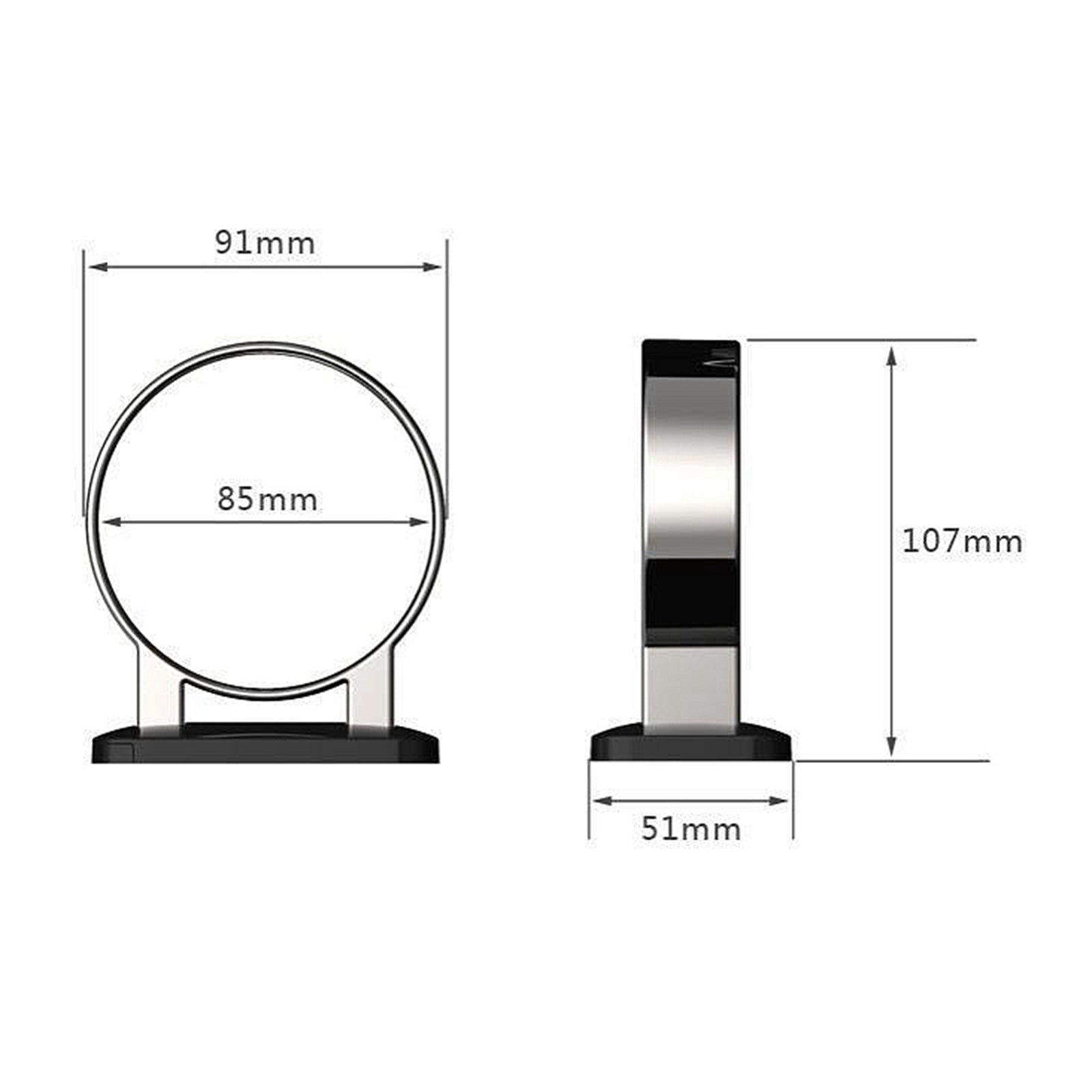 Hair Dryer Rack Bathroom Hair Dryer Holder Wall Mount for Bathroom Black