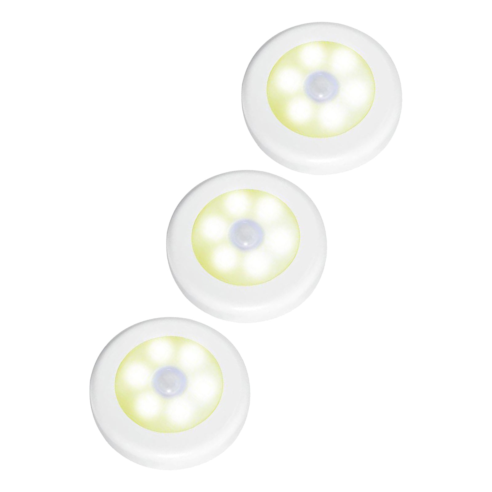 3x Infrared Motion Sensor 6 LED Light Wall Night Light White Warm Light
