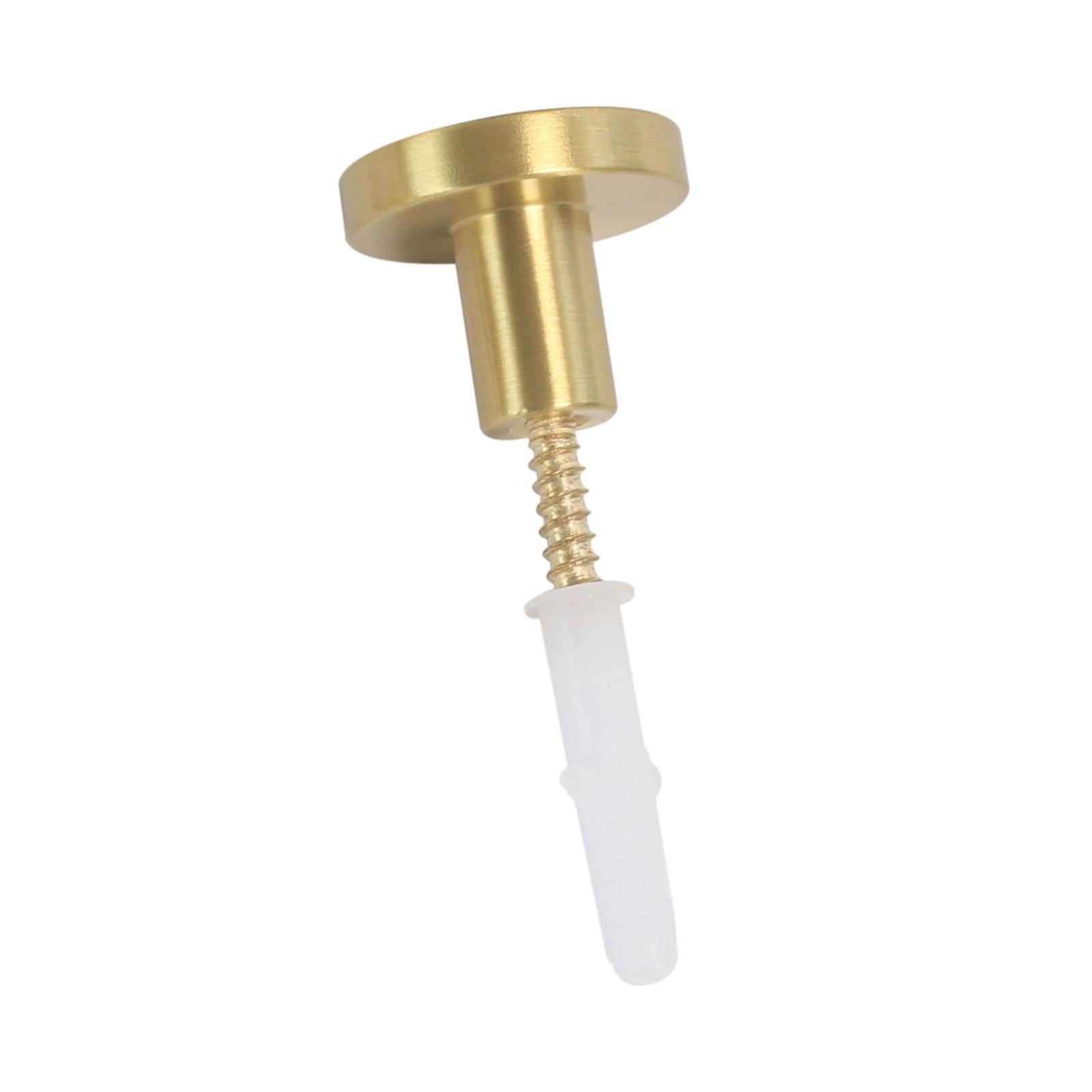 5PCS Polished Brass Robe Hook Hooks Door Clothes Hanger Holder Wall Art