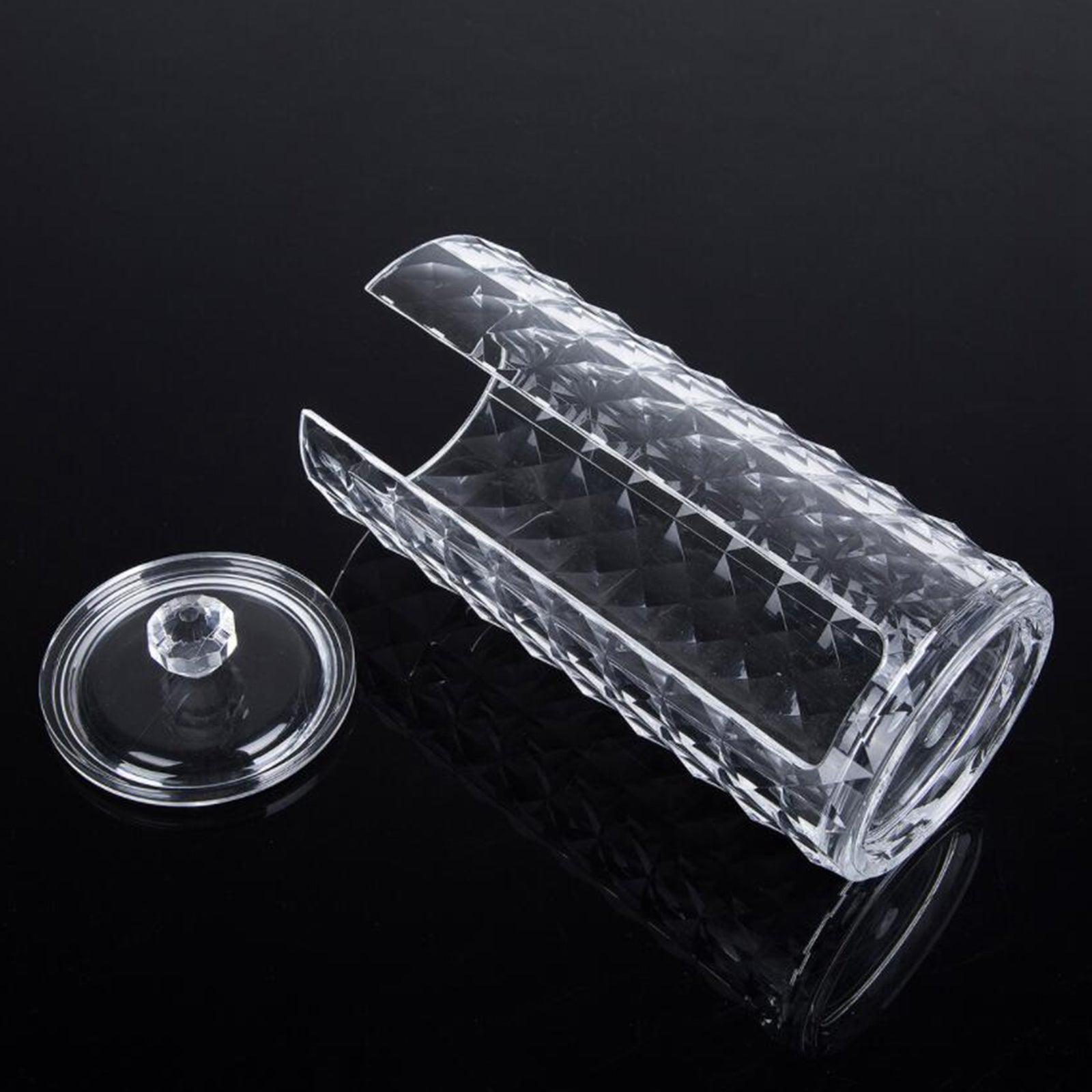 Cotton Pads Holder Organizer Clear Acrylic Make-up Remover Pads Container
