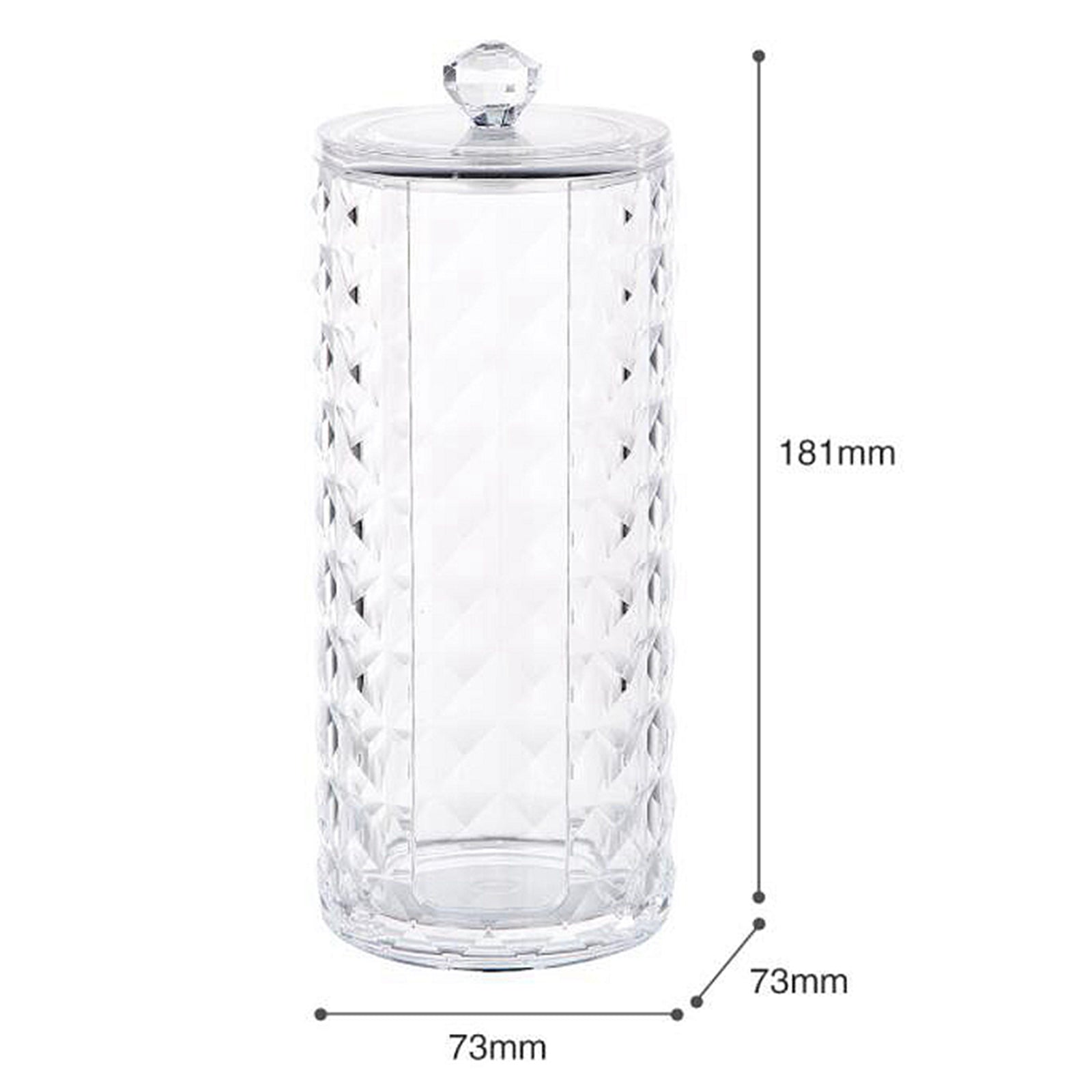 Cotton Pads Holder Organizer Clear Acrylic Make-up Remover Pads Container