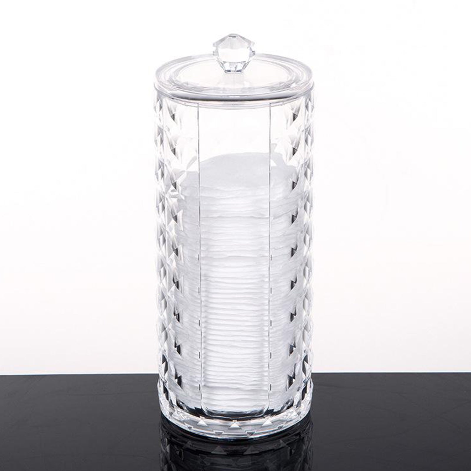 Cotton Pads Holder Organizer Clear Acrylic Make-up Remover Pads Container