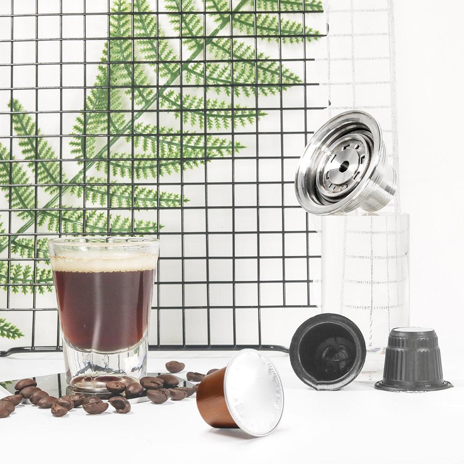 Reusable Refillable Stainless Steel Espresso Coffee Capsule Pod Adapter
