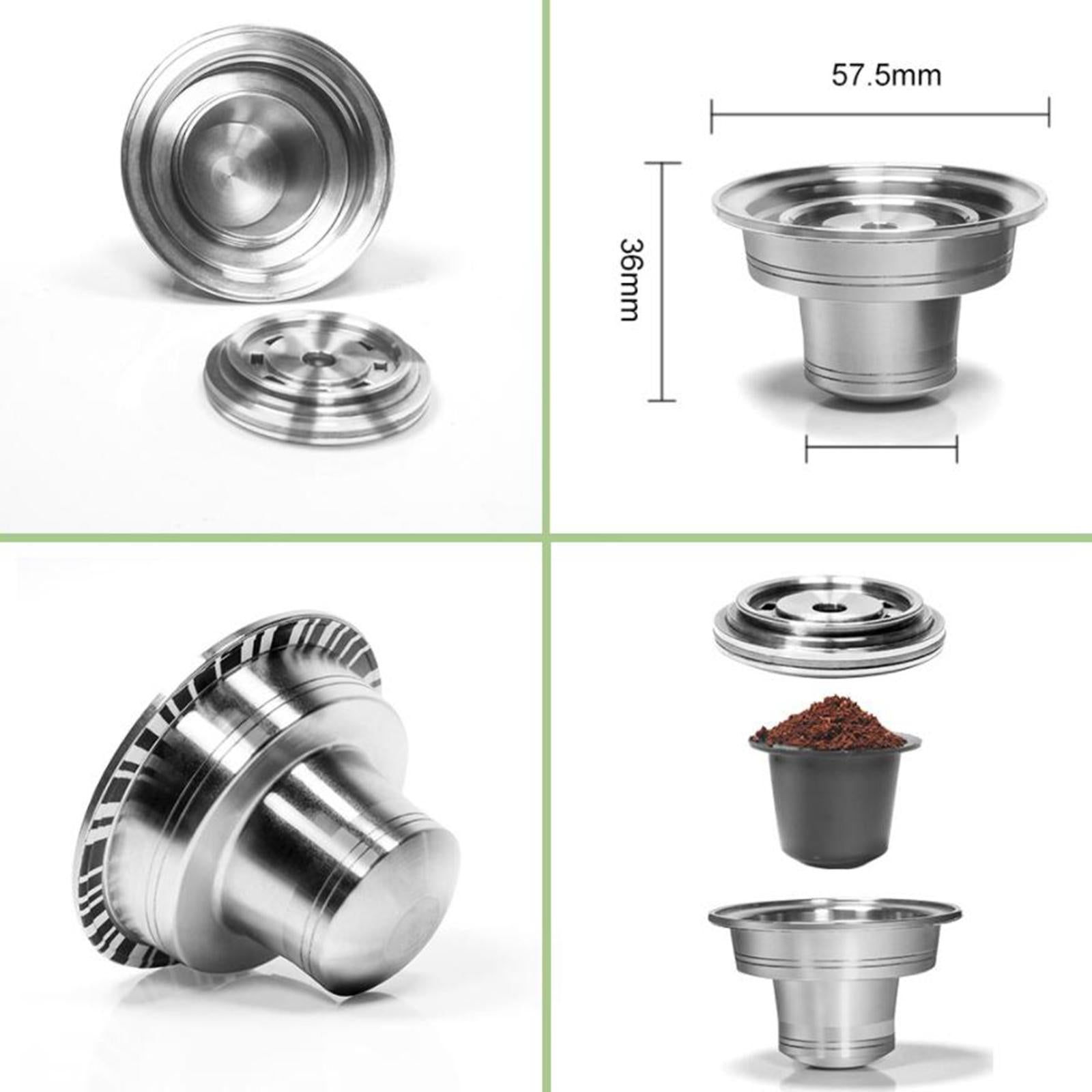 Reusable Refillable Stainless Steel Espresso Coffee Capsule Pod Adapter