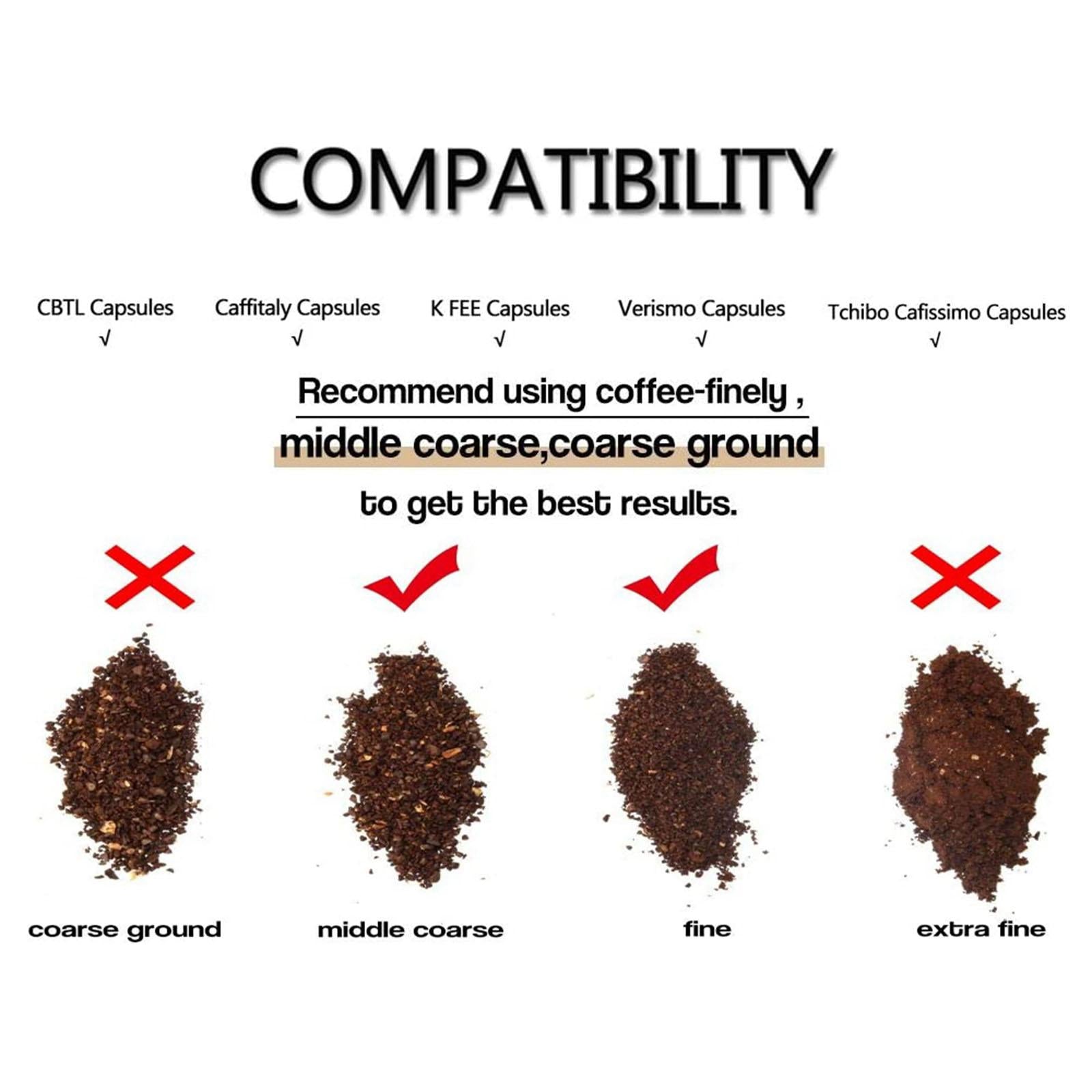 Refillable Coffee Capsules Pod Filter For ALDI / Expressi / K FEE 3Pcs Set