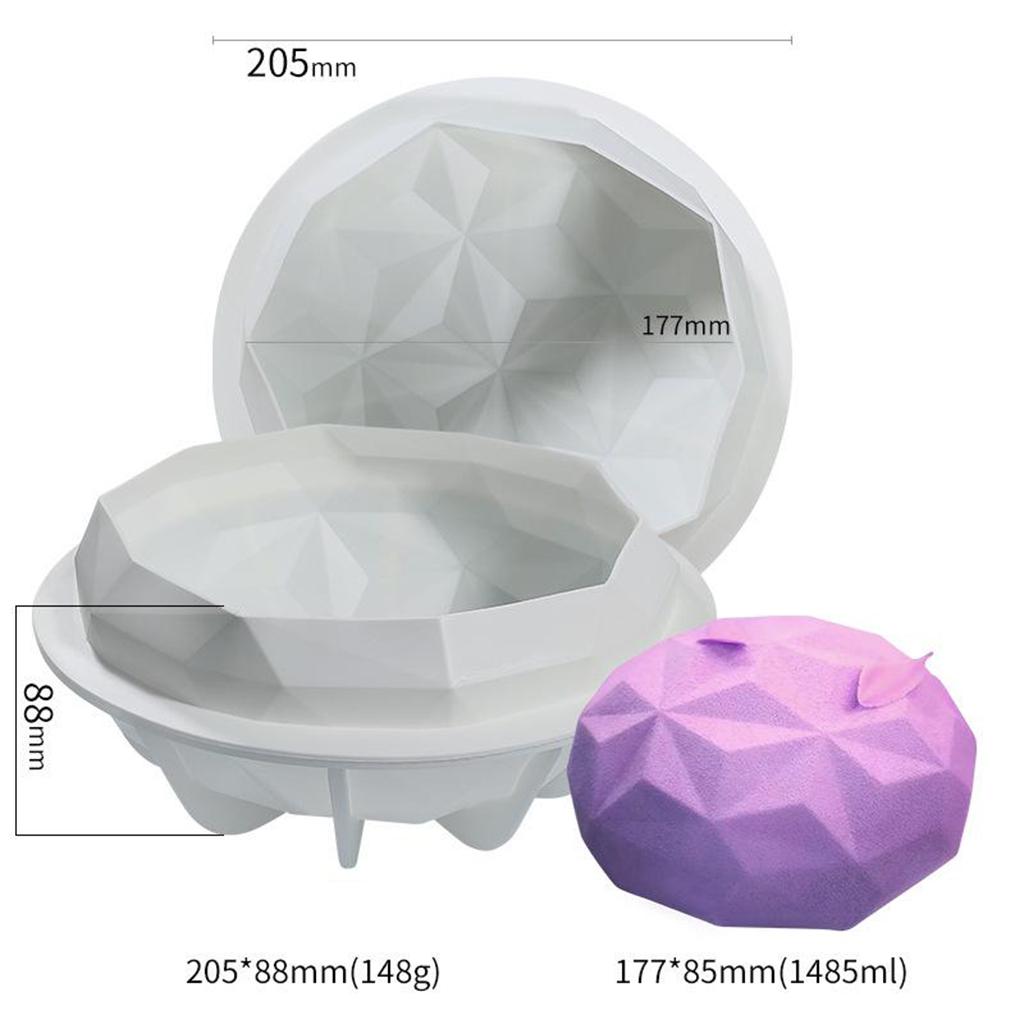 Diamond Silicone Mold Hot Chocolate Bomb Ice Cube Tool Making Mould Single